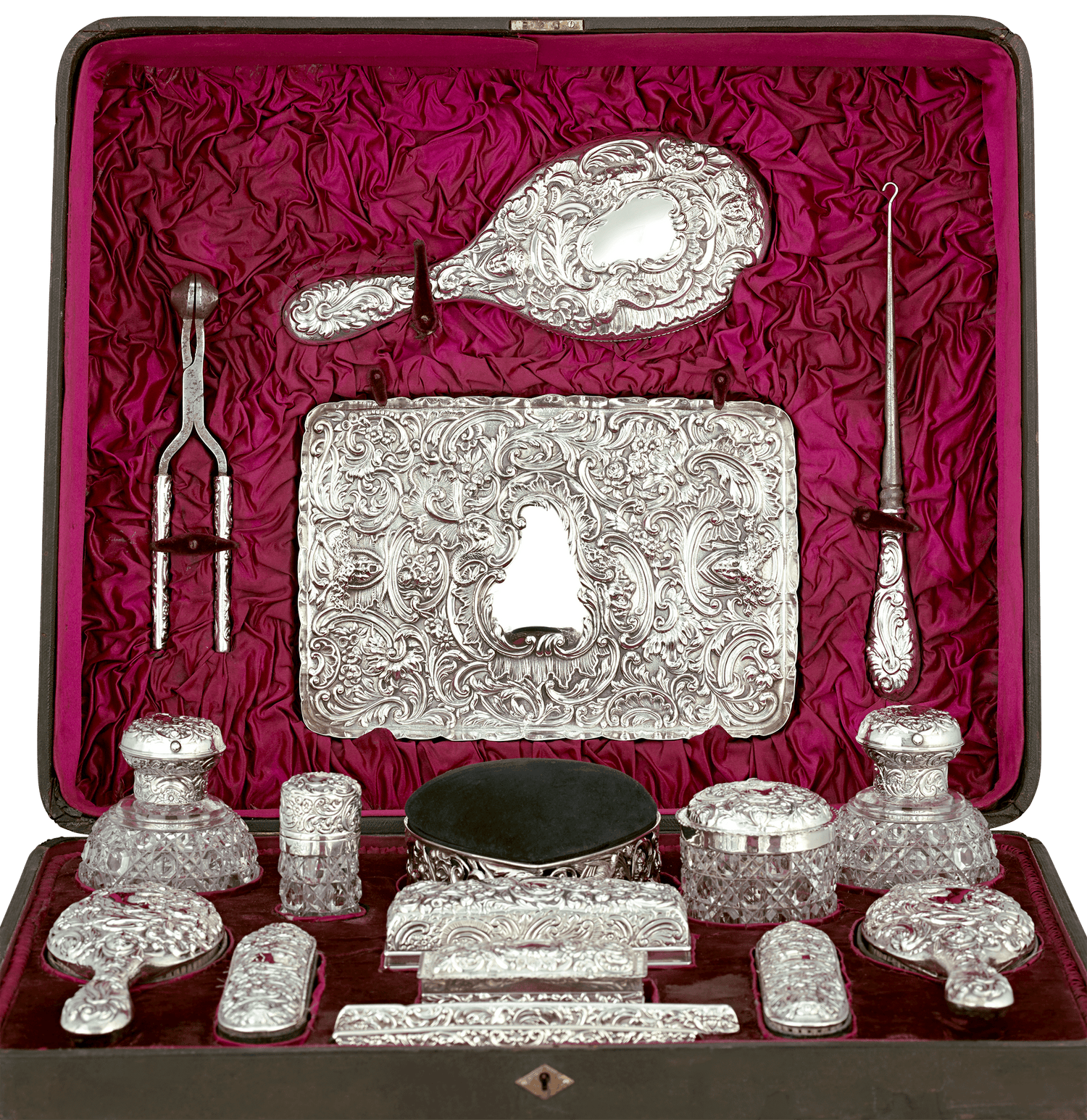 silver dressing table set Amazon.com: mecor Mirrored Makeup Dressing Table Set w/Tri-fold Mirror Silver Vanity Table with 2 Drawers Modern Writing Desk for Bedroom Bathroom Home Office : Home & Kitchen