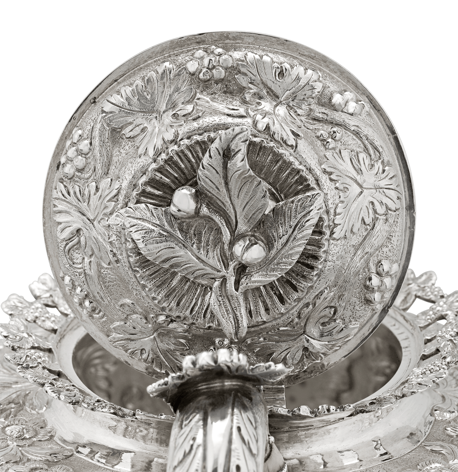 Georgian Silver Three-Piece Tea Set by John Bridge