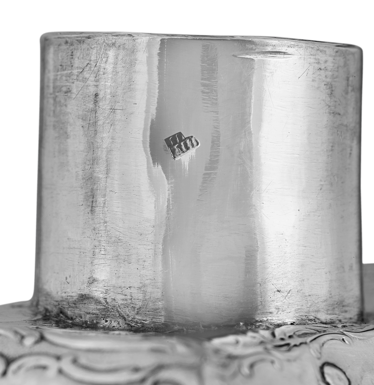 Dutch Rococo-Style Silver Tea Canister