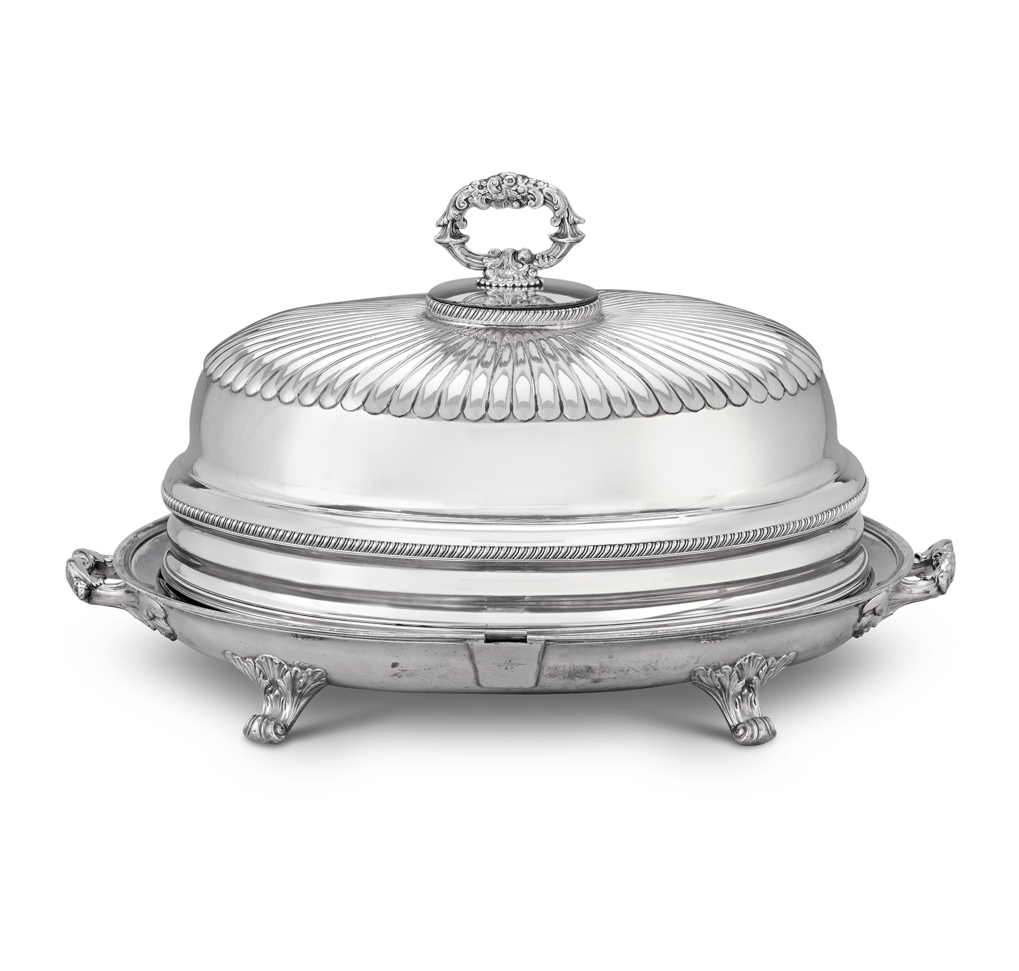 Silverplated Turkey Dish with Cover by James Dixon & Sons