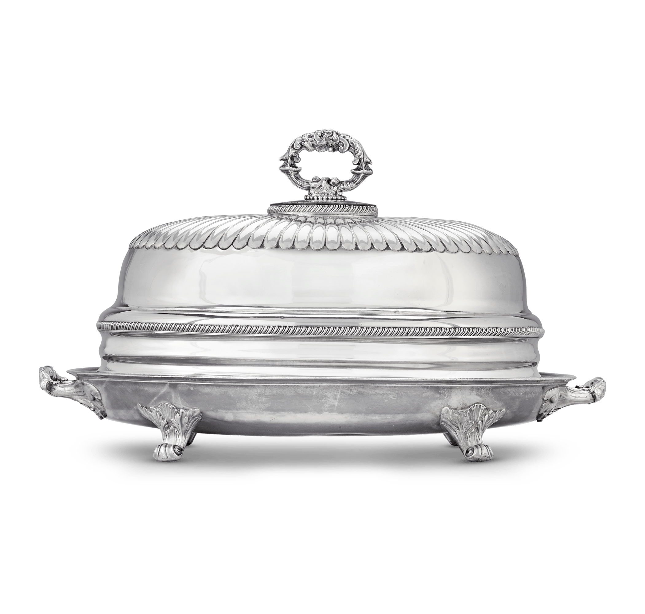 Silverplated Turkey Dish with Cover by James Dixon & Sons