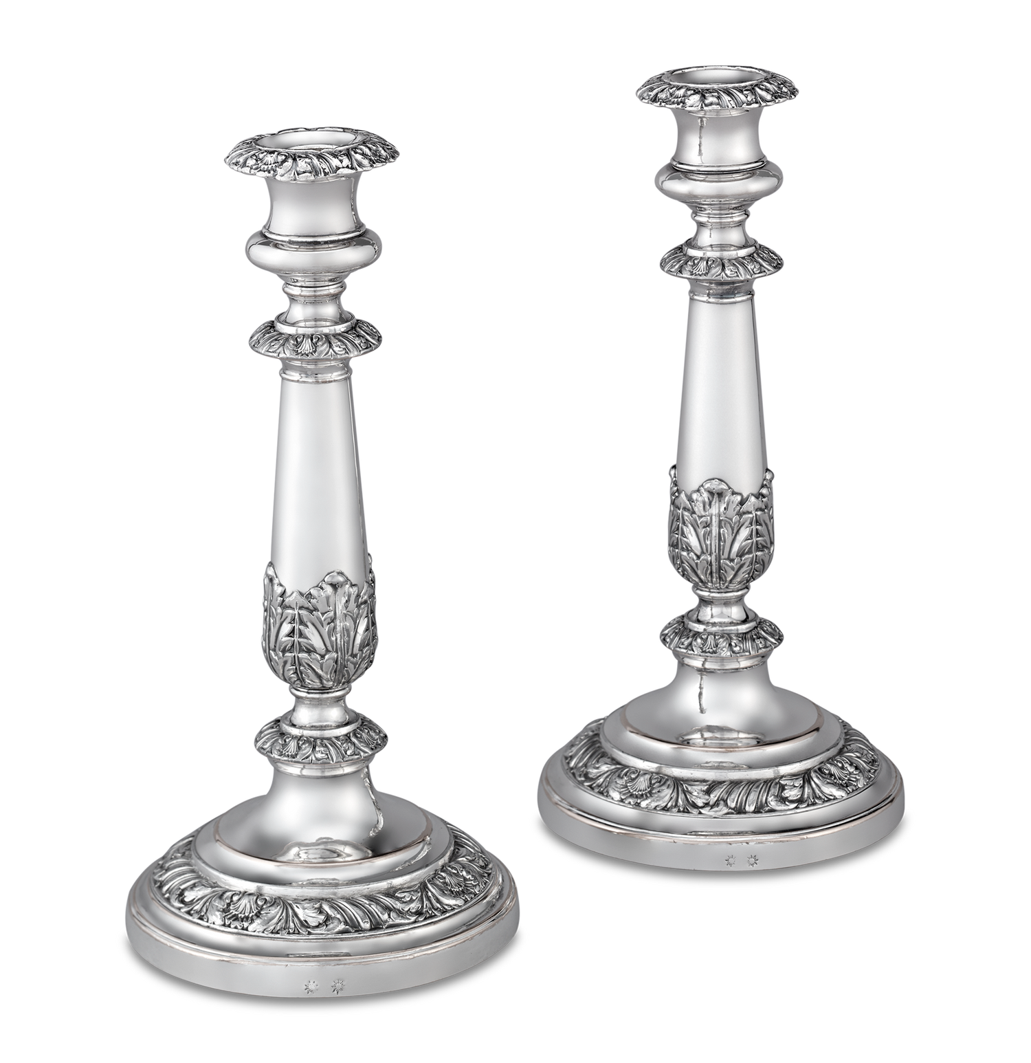 Pair of Sheffield Plate Candlesticks by Matthew Boulton