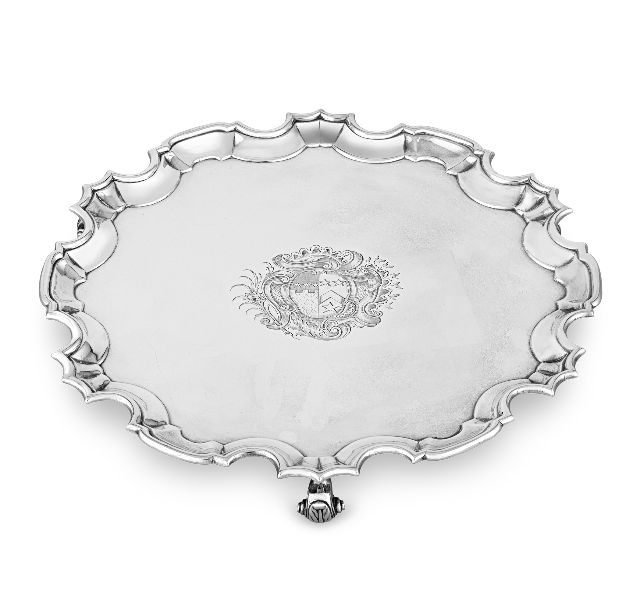 Georgian Silver Salver by Gabriel Sleath