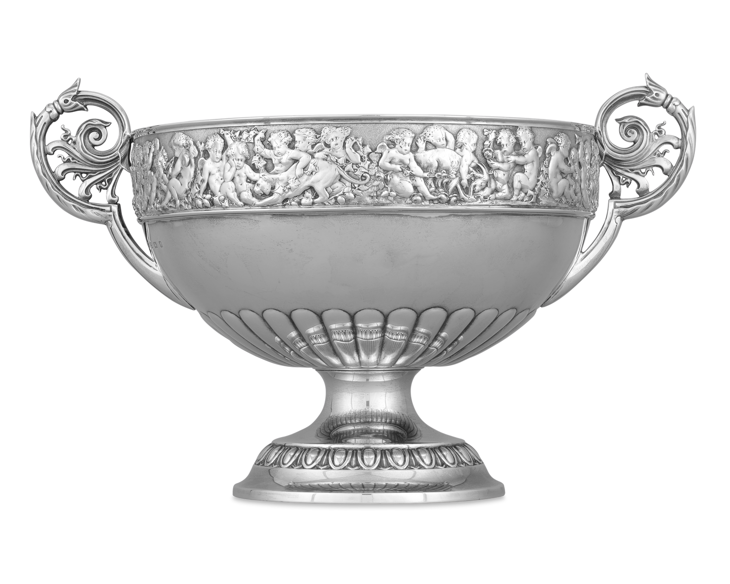 Edwardian Silver Pedestal Bowl by Elkington & Co.