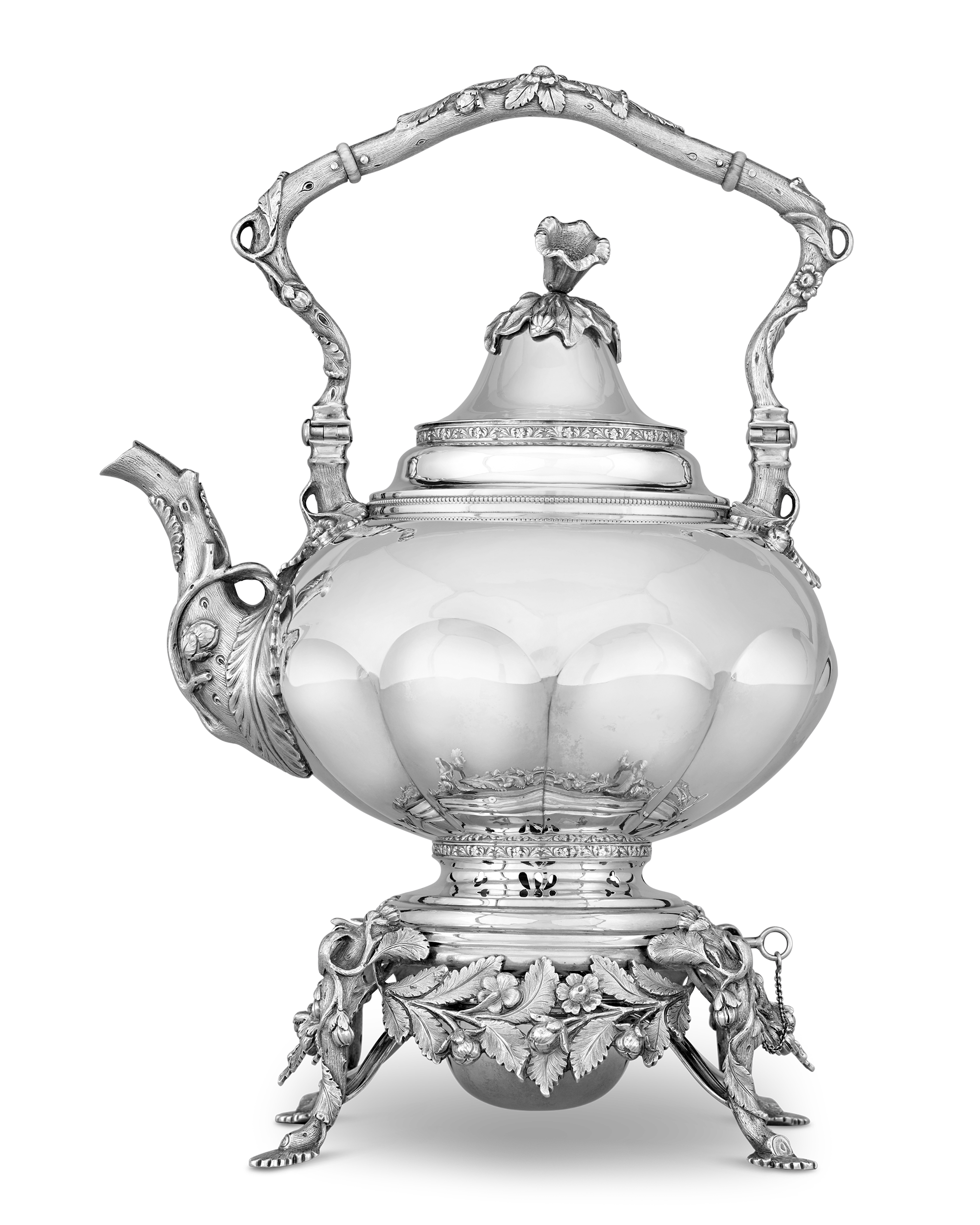 Victorian Silver Tea Kettle by Gorham & Thurber