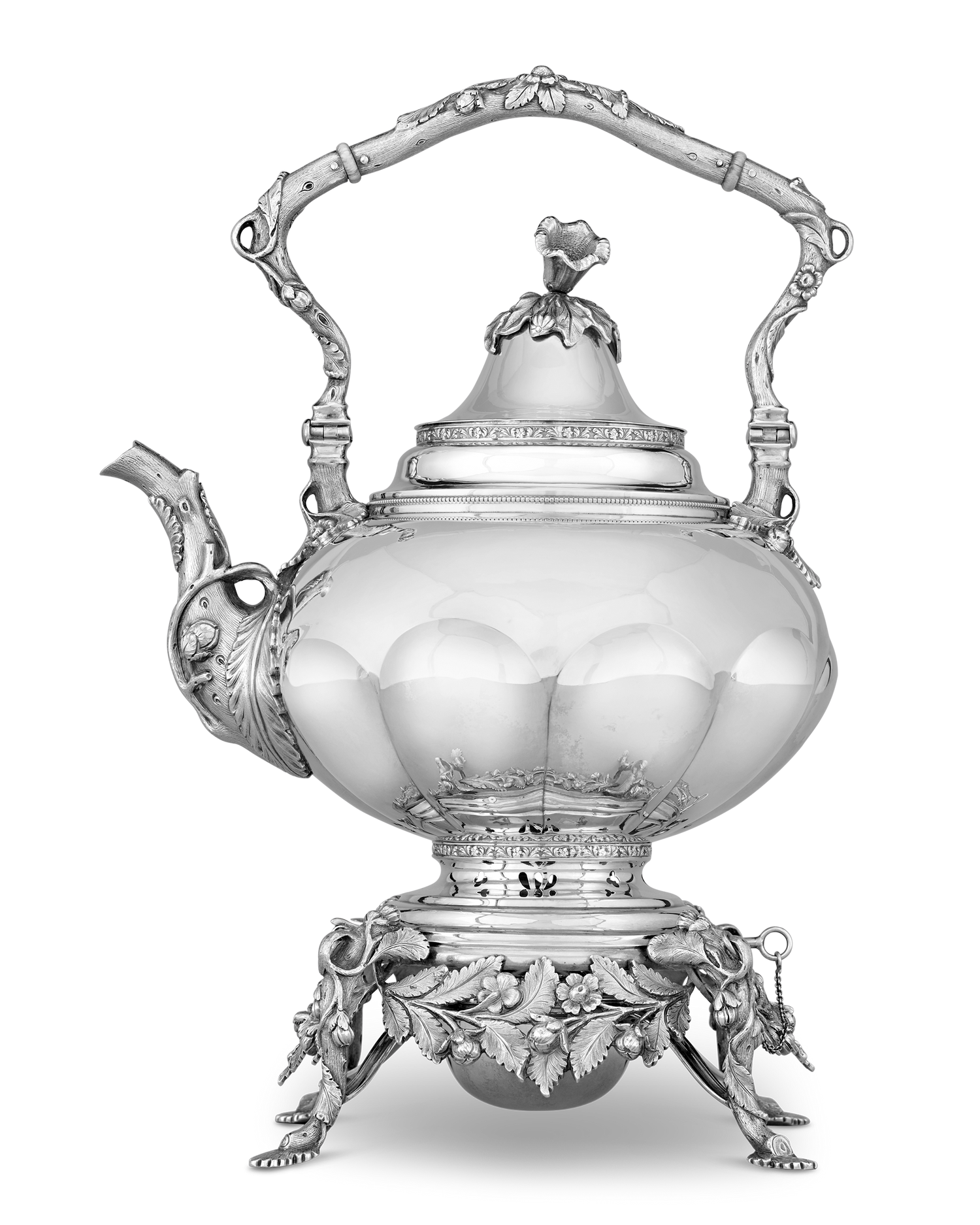 Victorian Silver Tea Kettle by Gorham & Thurber