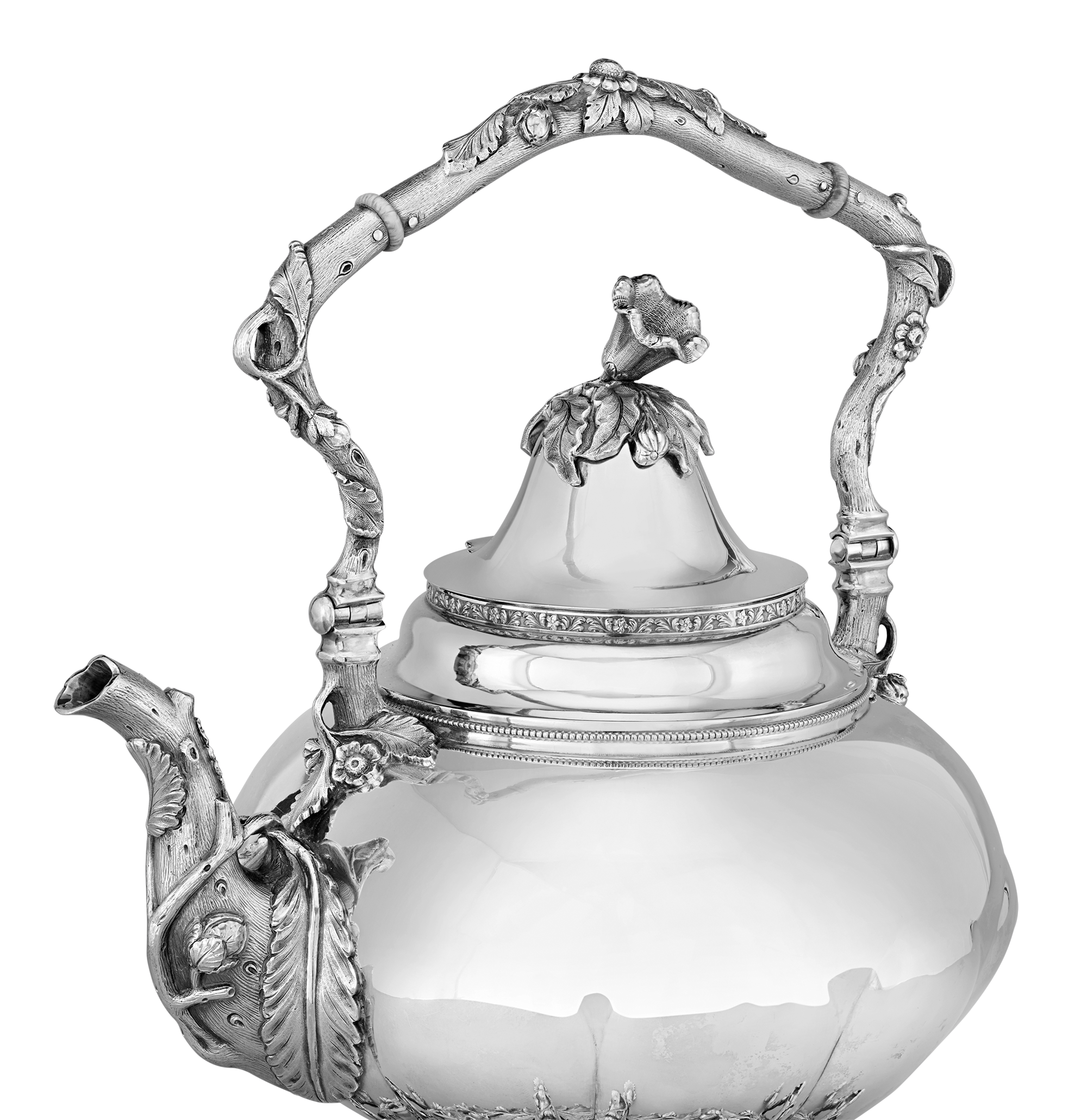 Victorian Silver Tea Kettle by Gorham & Thurber