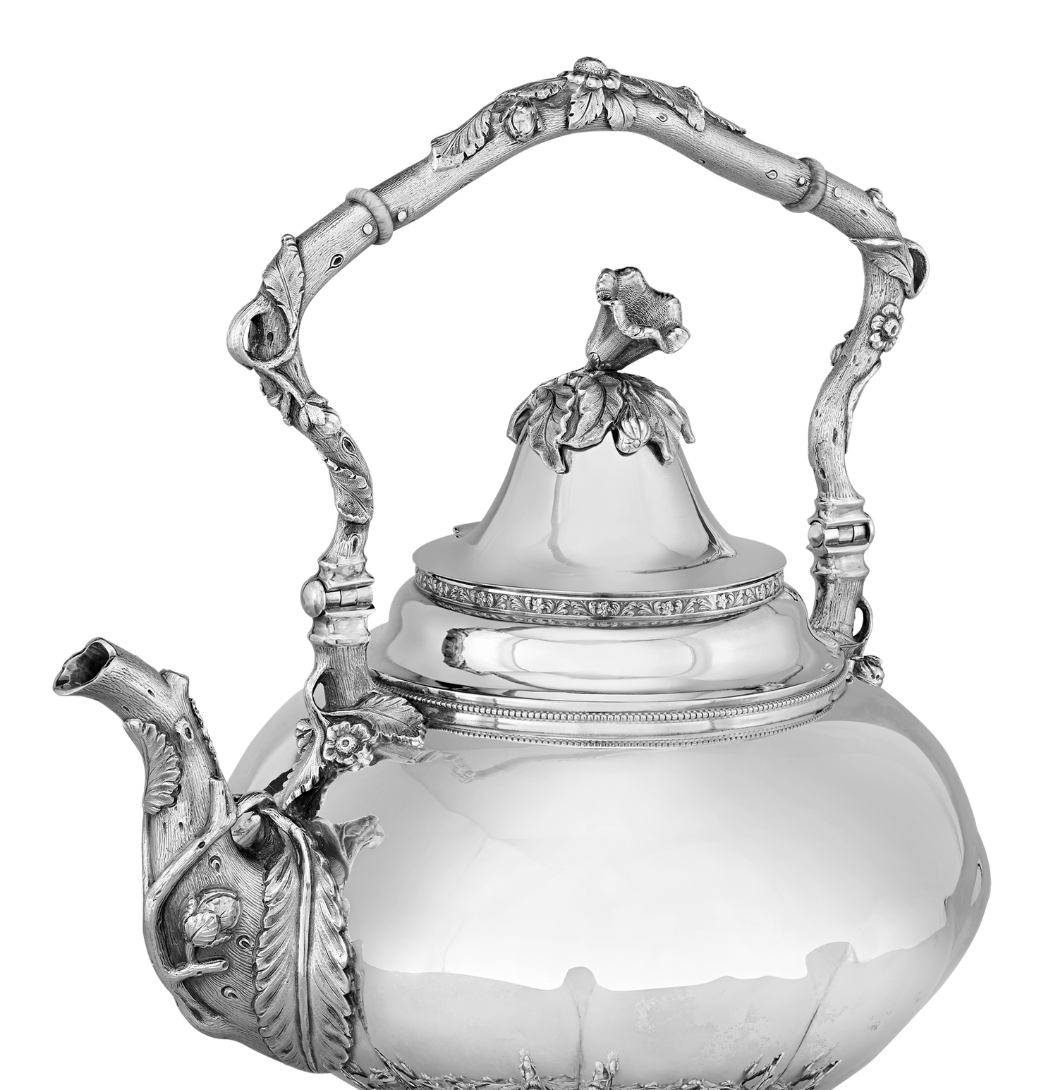 Victorian Silver Tea Kettle by Gorham & Thurber