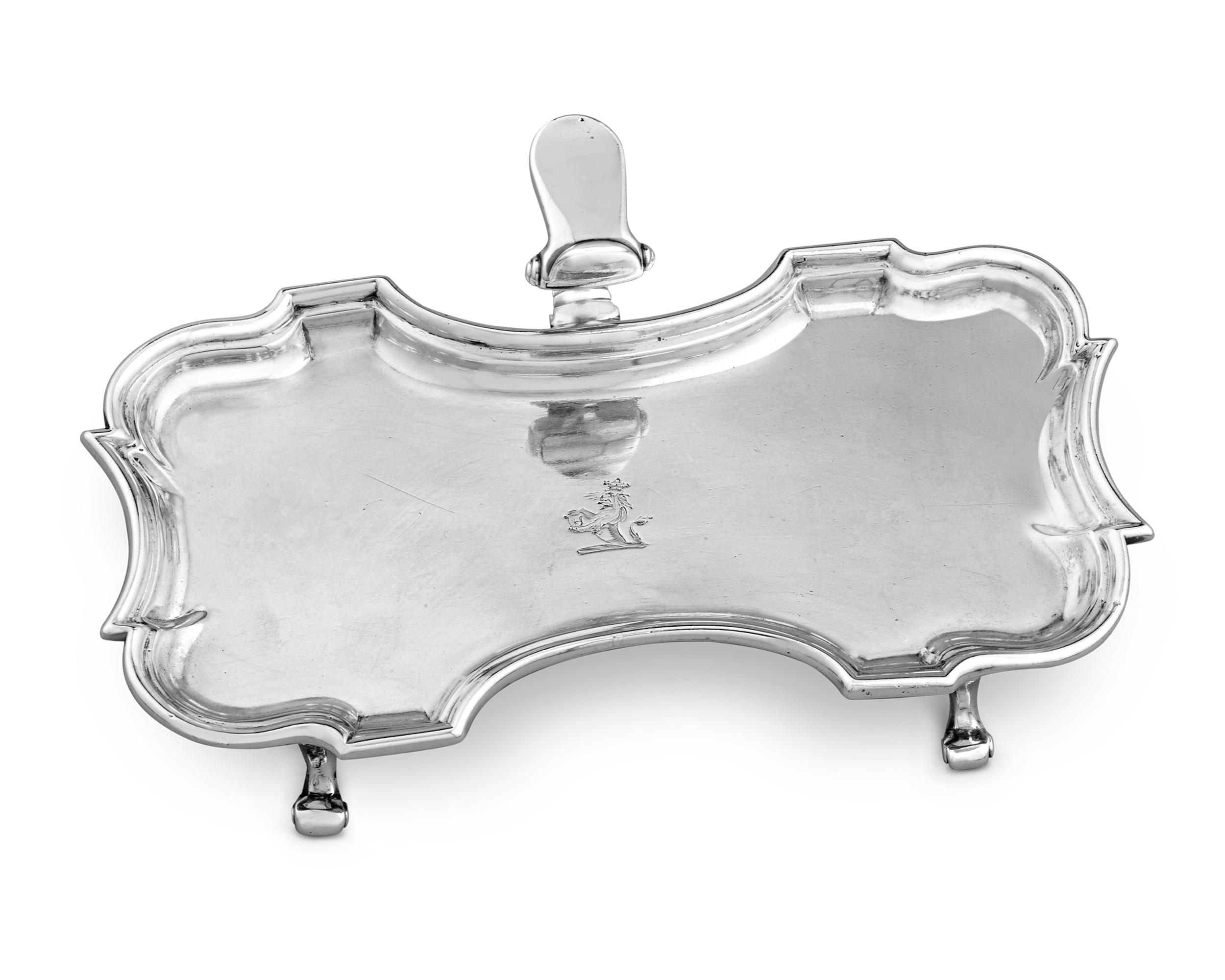 Georgian Silver Snuffer Tray by John Tuite