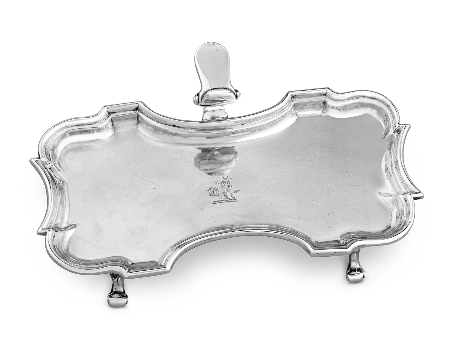 Georgian Silver Snuffer Tray by John Tuite