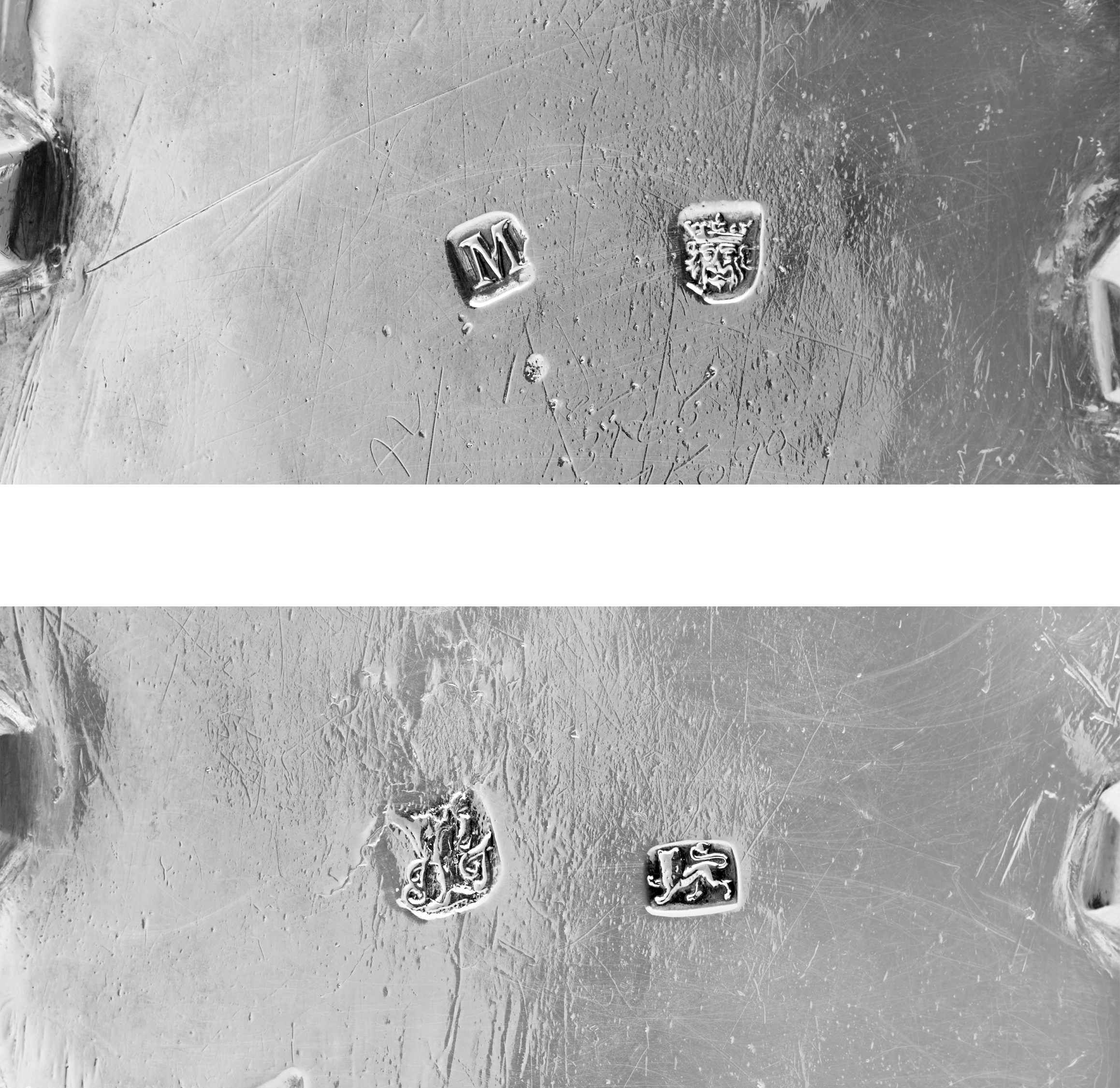 Georgian Silver Snuffer Tray by John Tuite