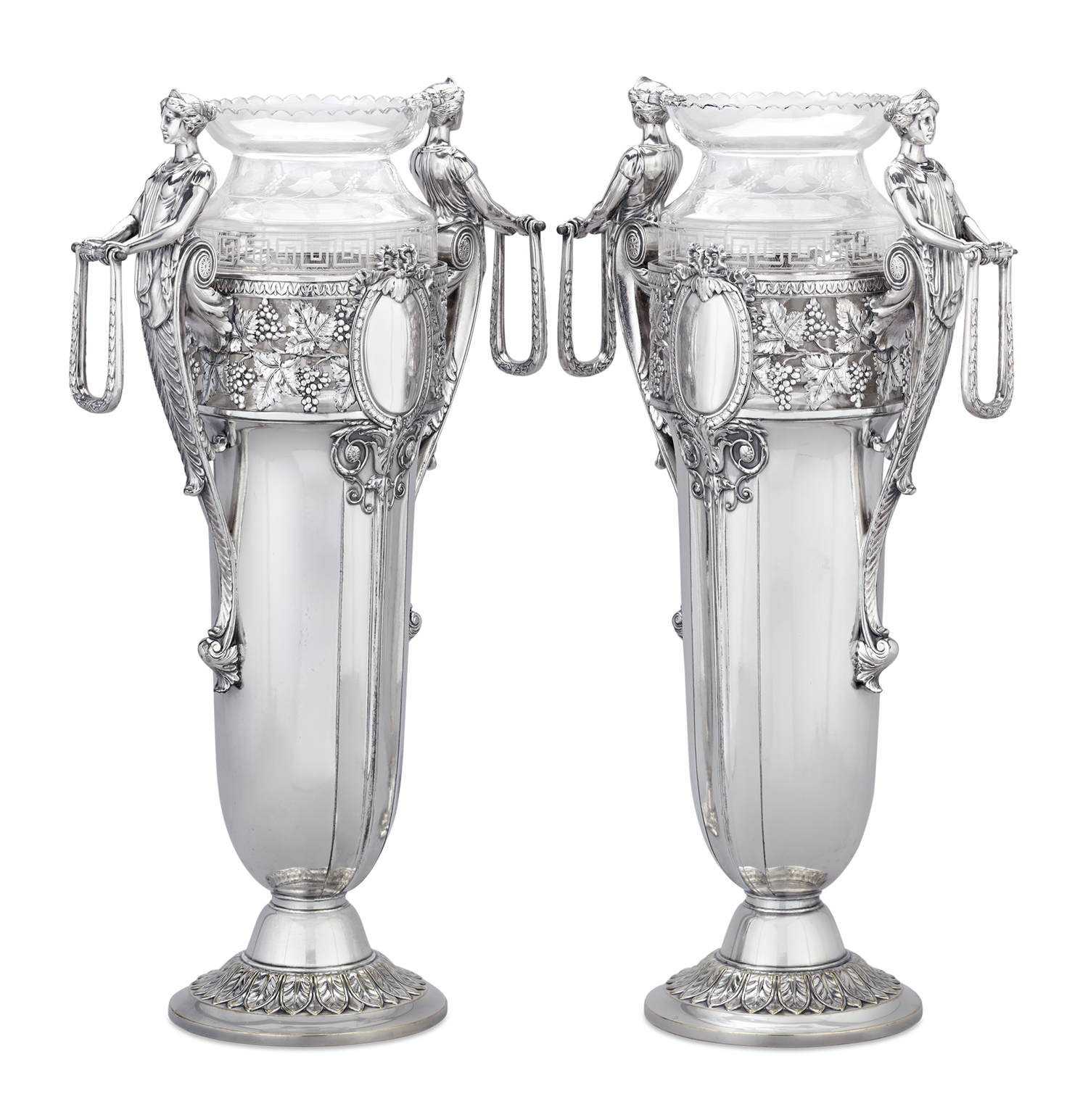 Victorian Silverplated Vases