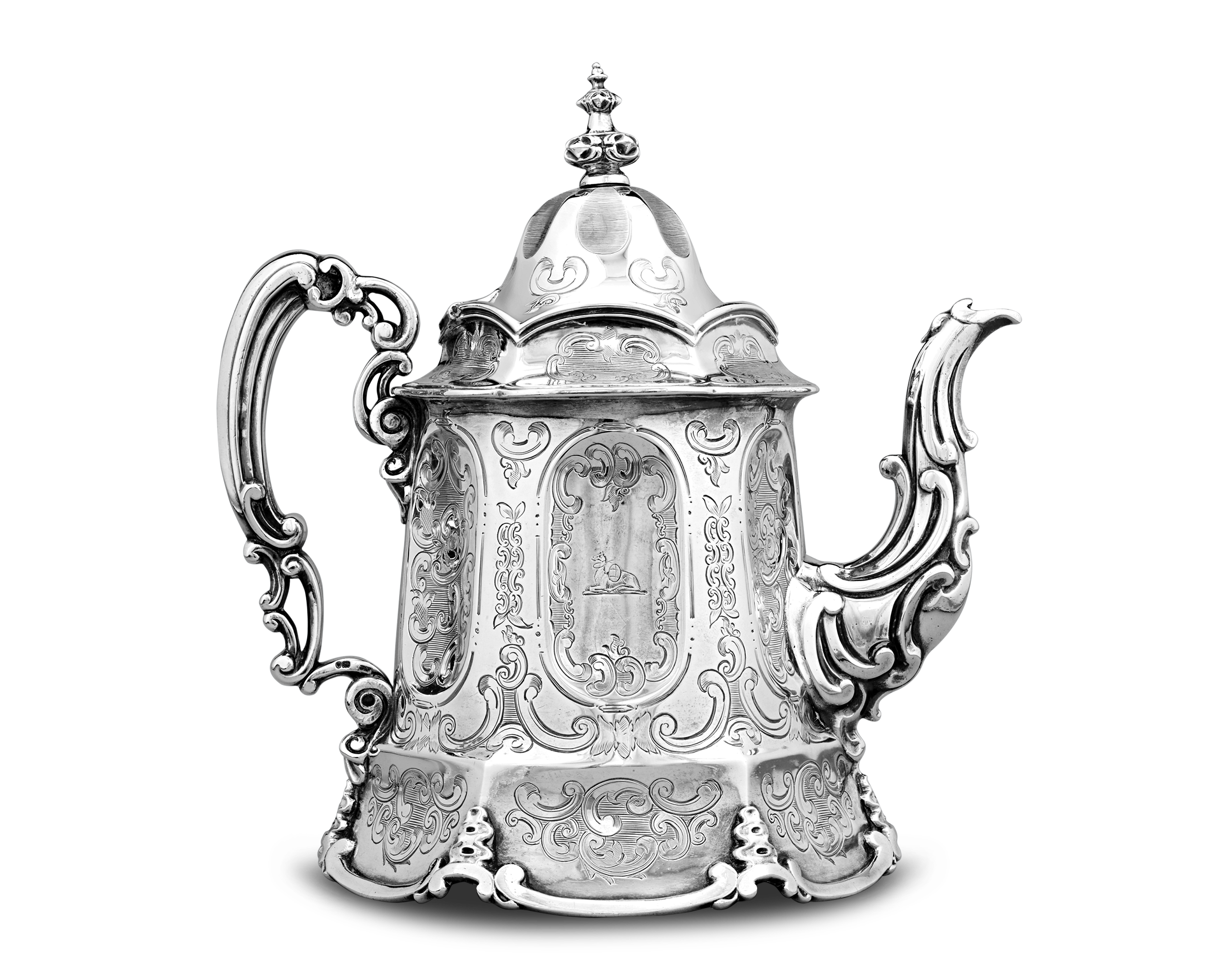 Victorian Silver Teapot by William R. Smily