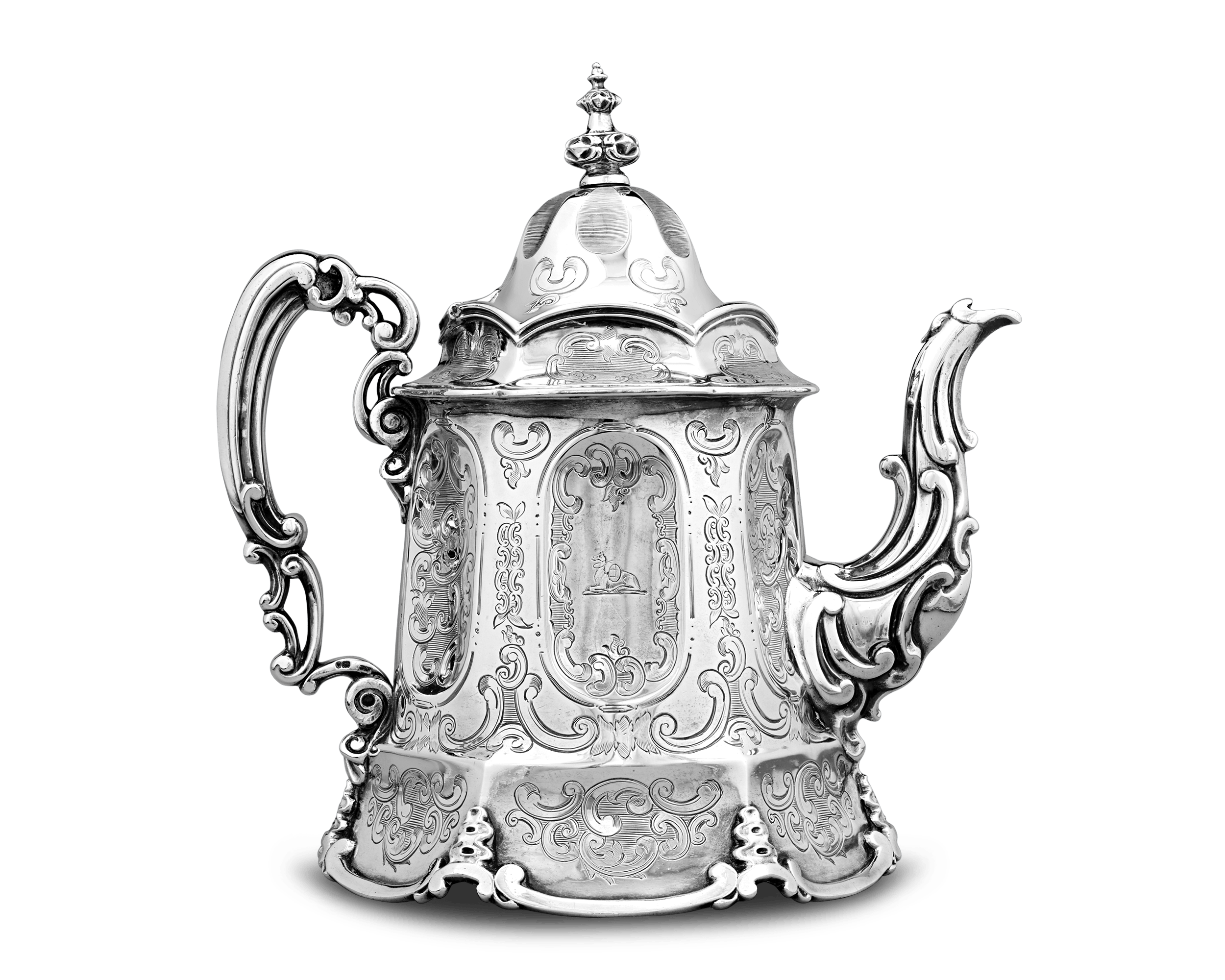 Victorian Silver Teapot by William R. Smily