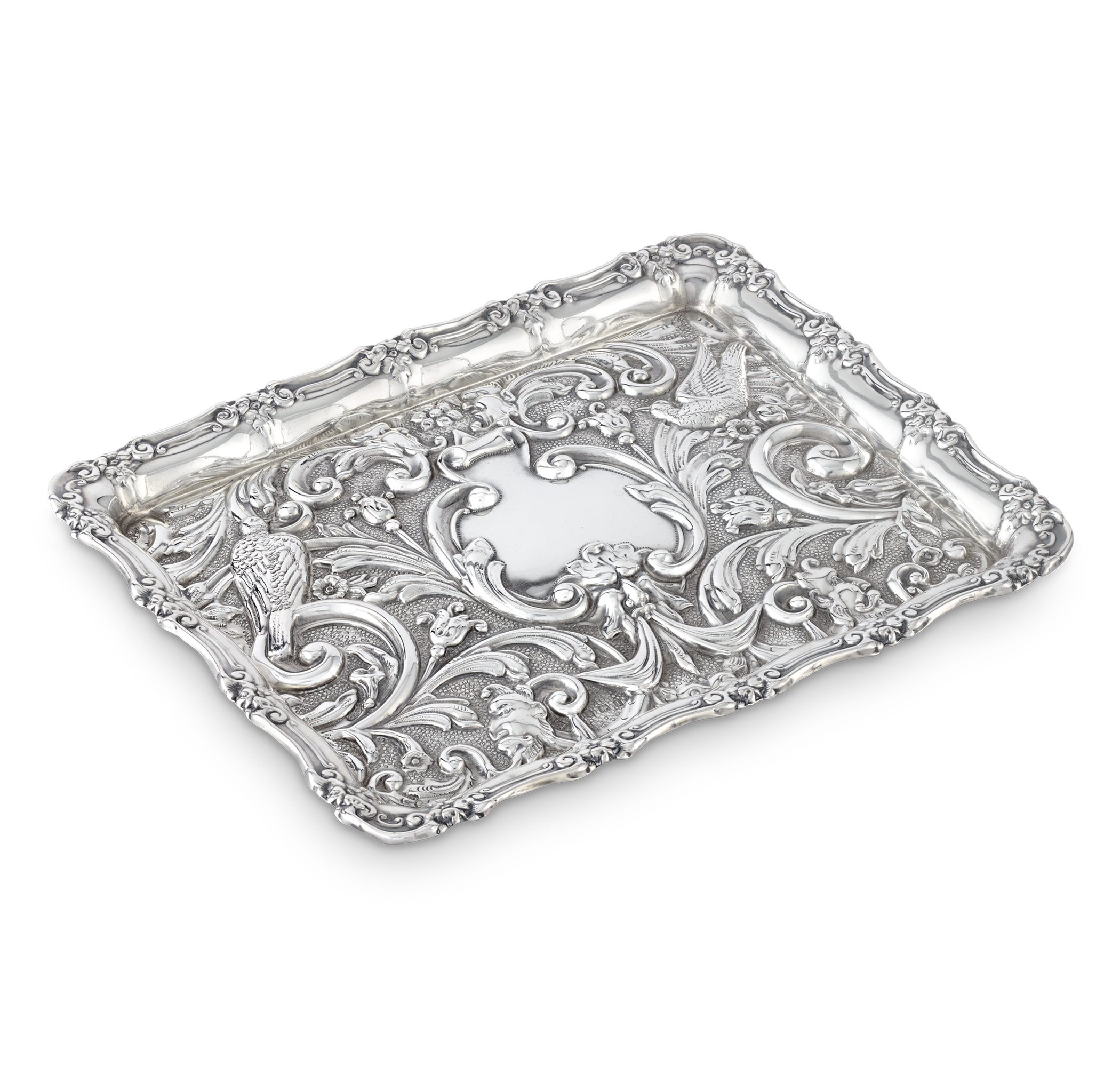 Edwardian Silver Card Tray