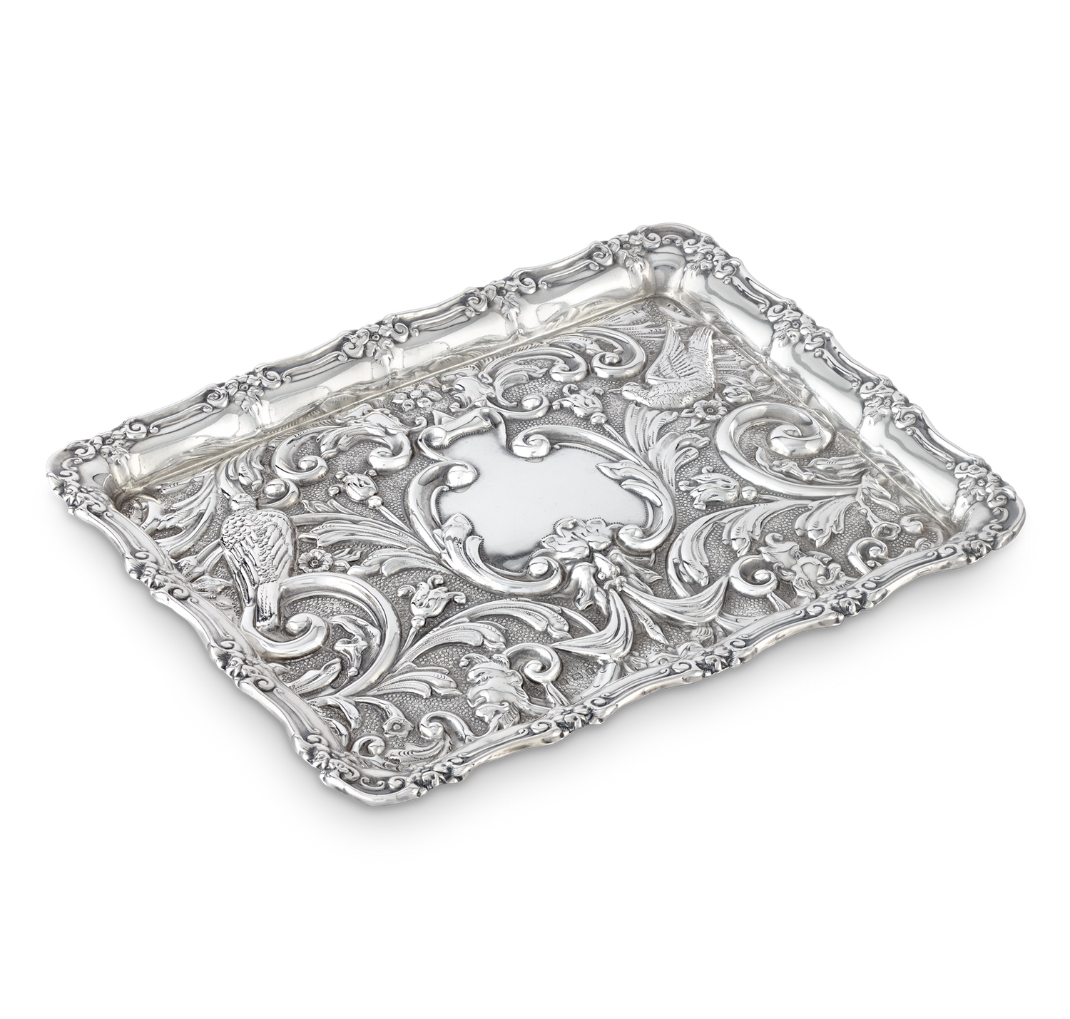 Edwardian Silver Card Tray