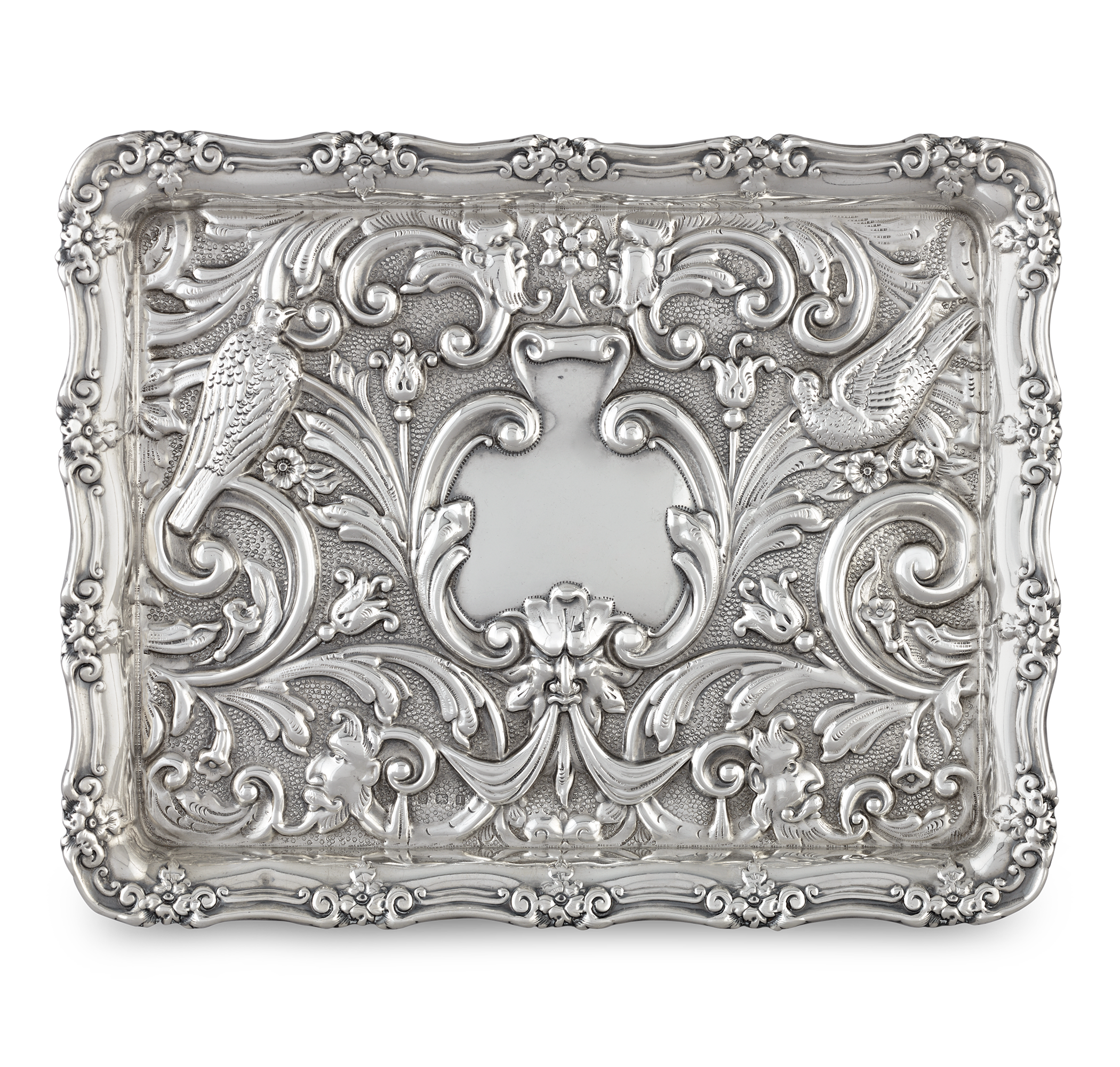 Edwardian Silver Card Tray