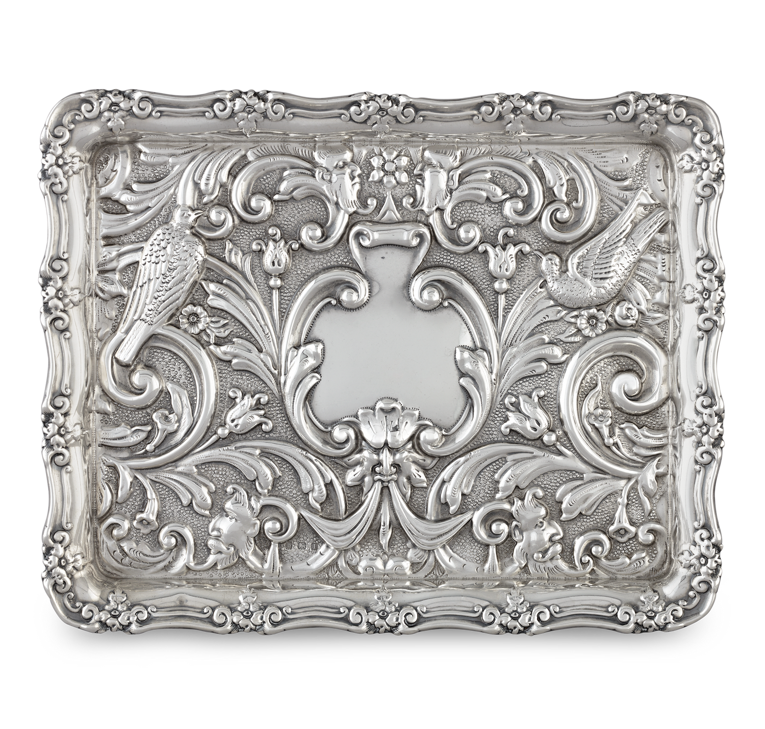 Edwardian Silver Card Tray