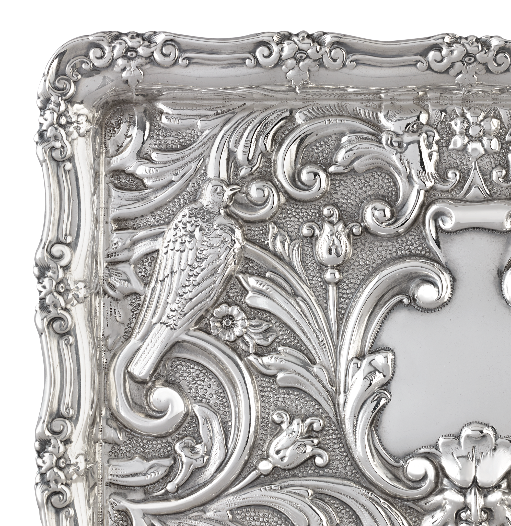 Edwardian Silver Card Tray