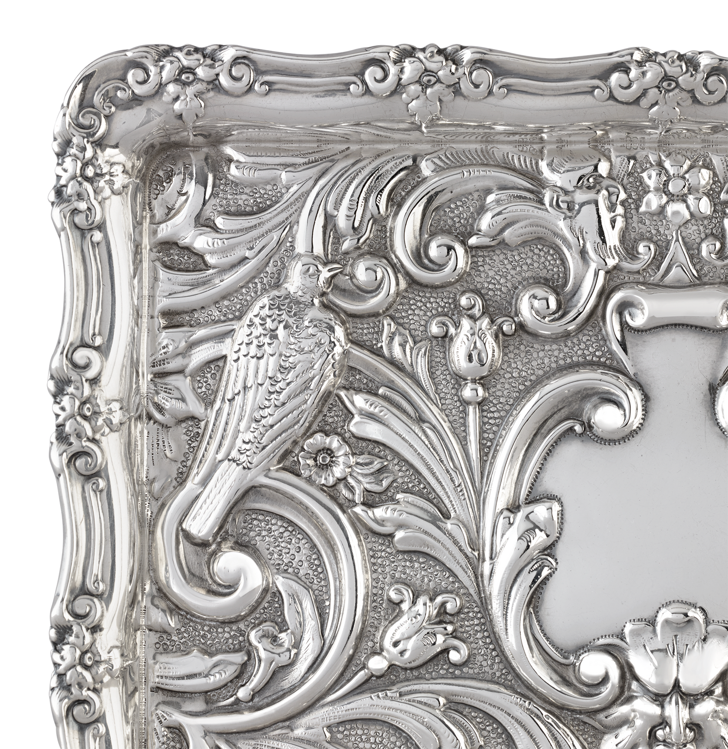 Edwardian Silver Card Tray