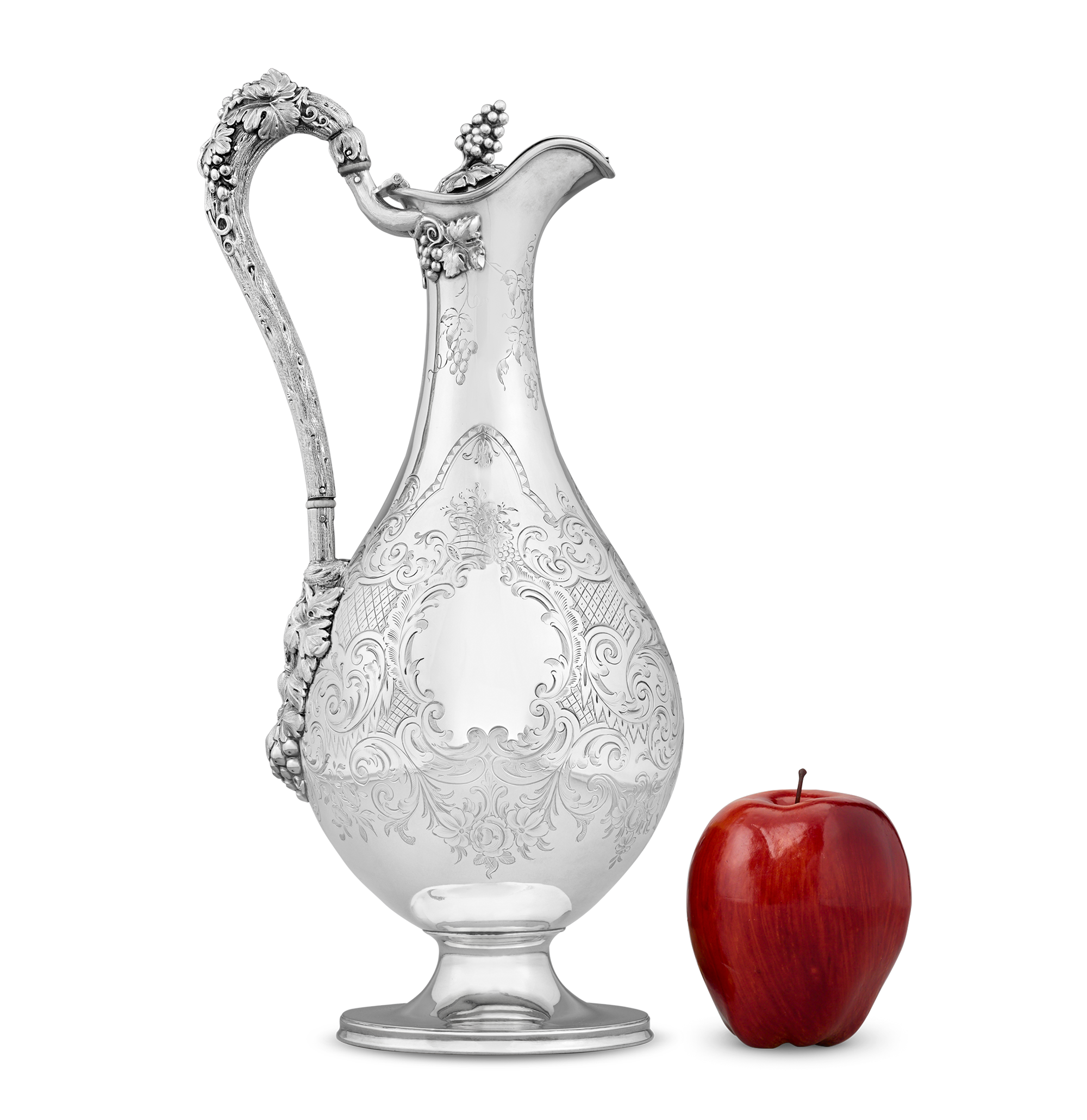 Victorian Silver-Plated Presentation Wine Ewer