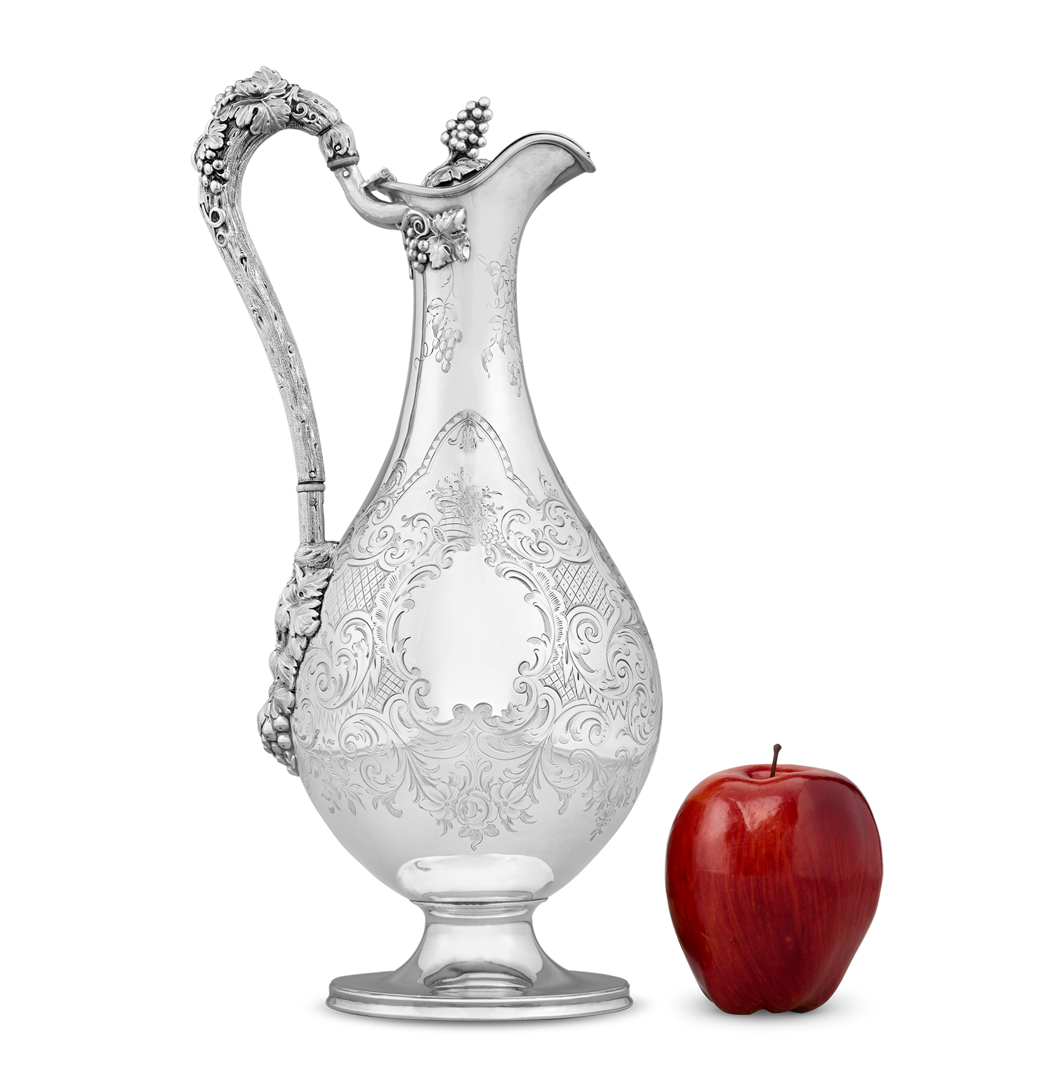 Victorian Silver-Plated Presentation Wine Ewer