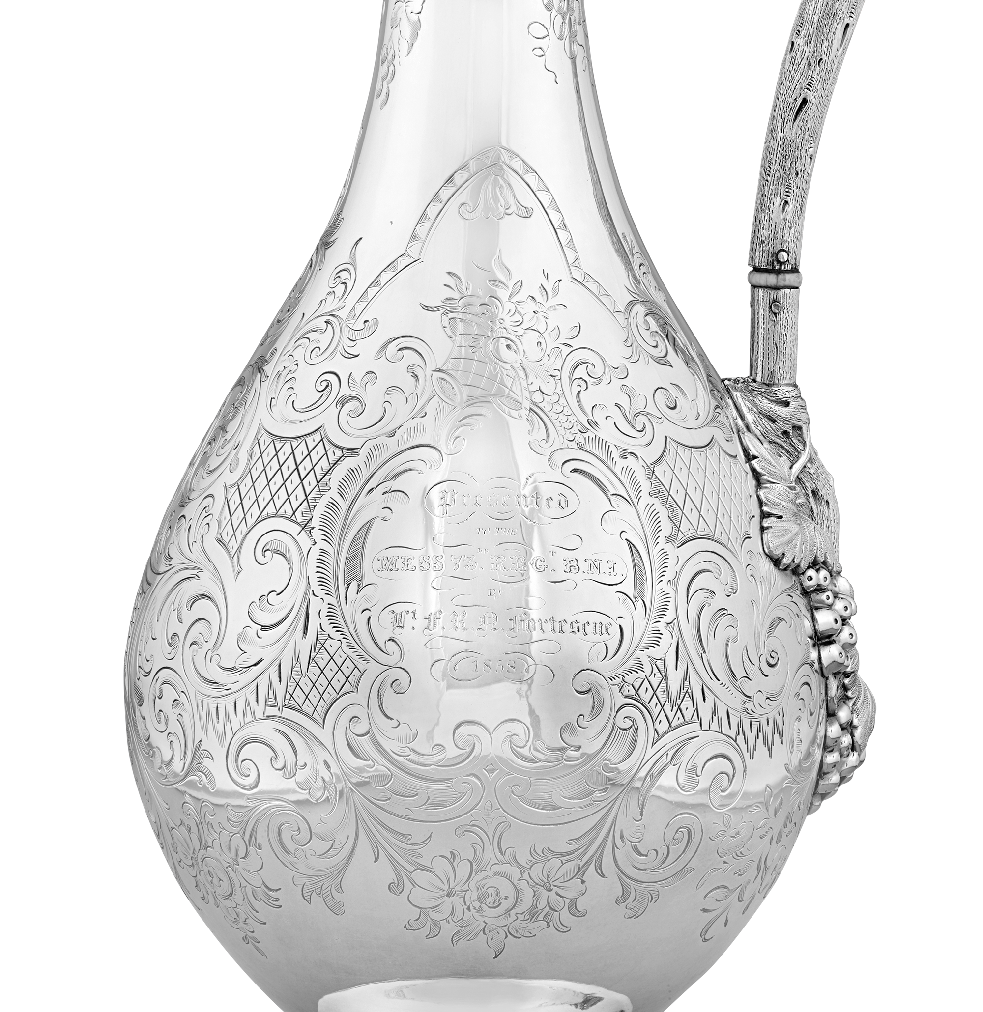 Victorian Silver-Plated Presentation Wine Ewer