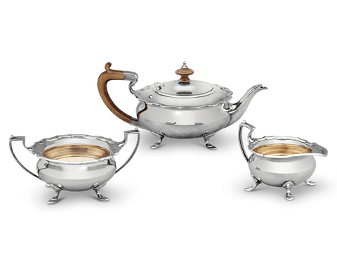 Three Piece Silverplate Tea Set by Elkington & Co.