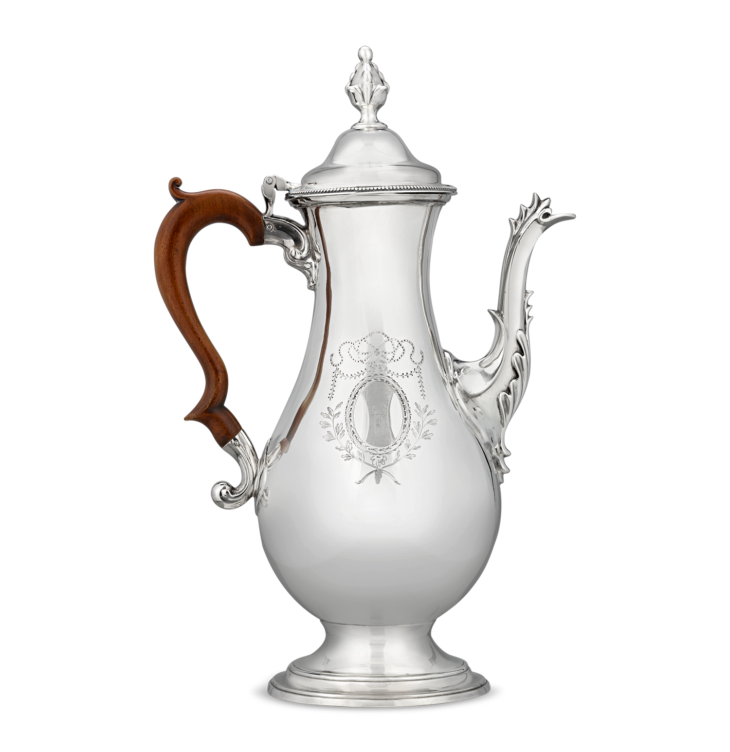 Georgian Silver Coffee Pot by Hester Bateman