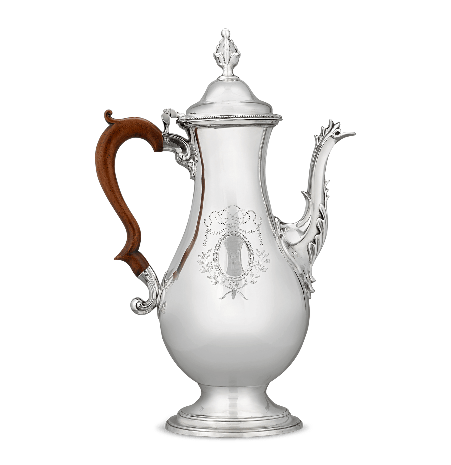 Georgian Silver Coffee Pot by Hester Bateman