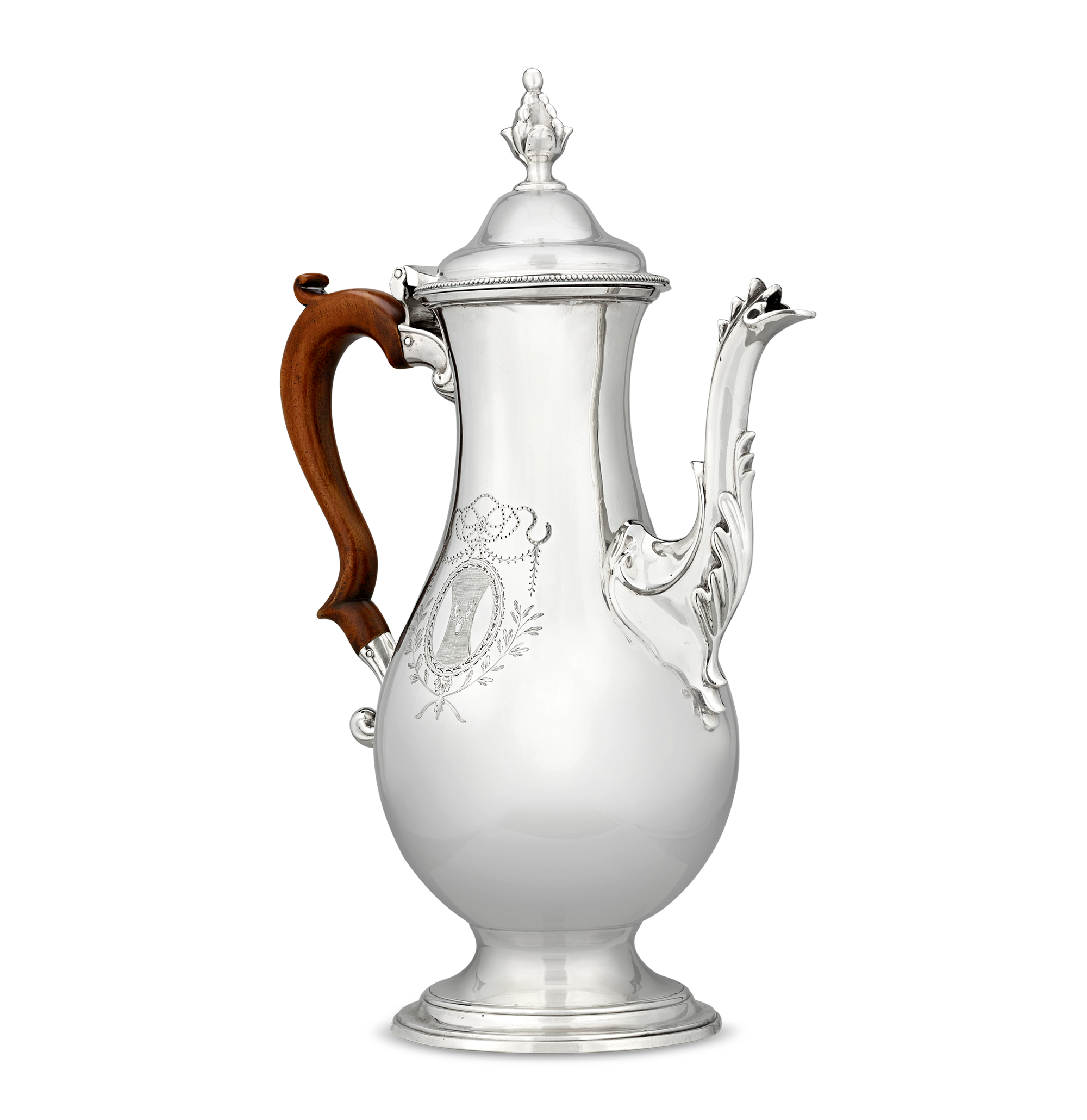 Georgian Silver Coffee Pot by Hester Bateman