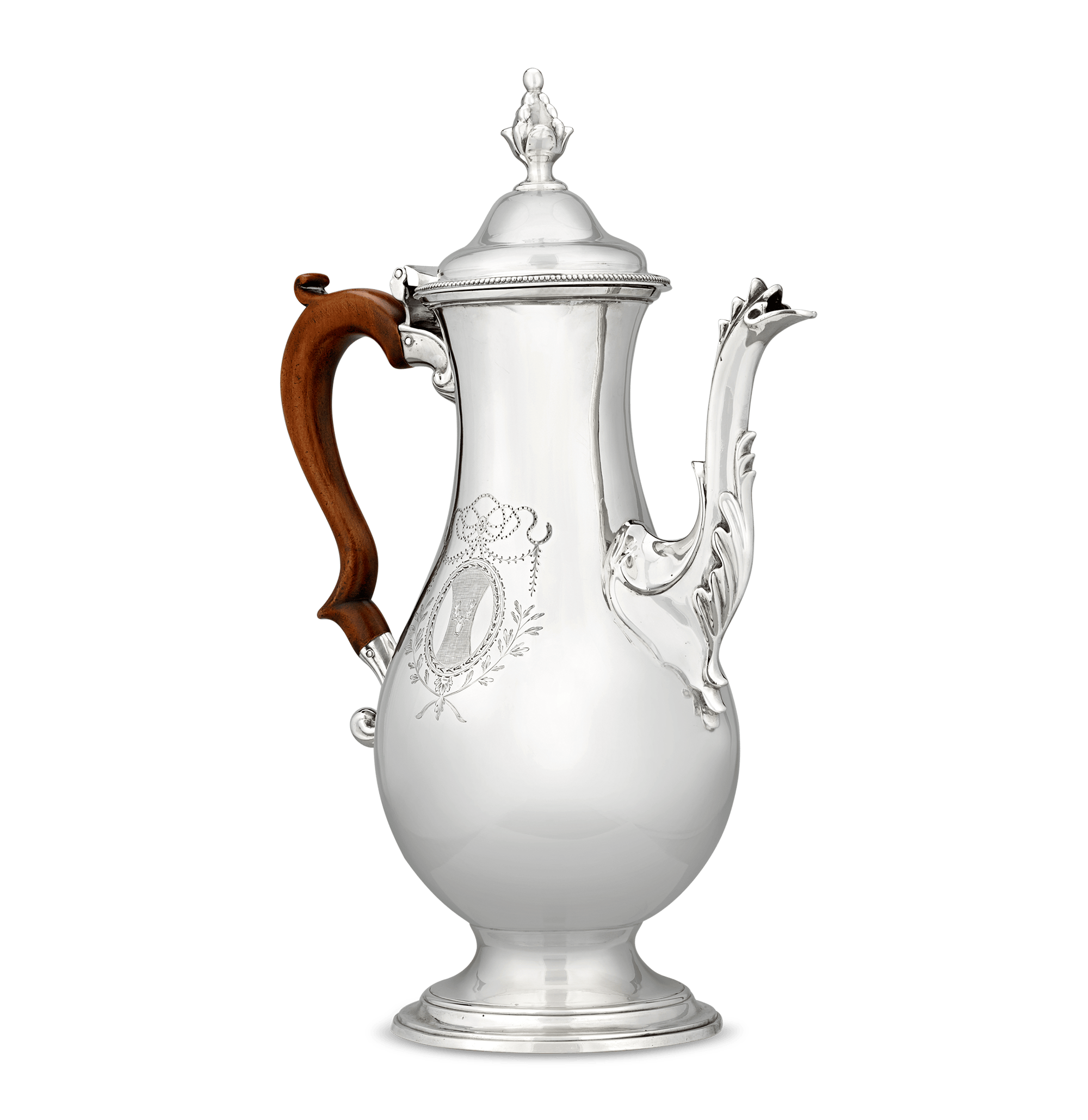 Georgian Silver Coffee Pot by Hester Bateman
