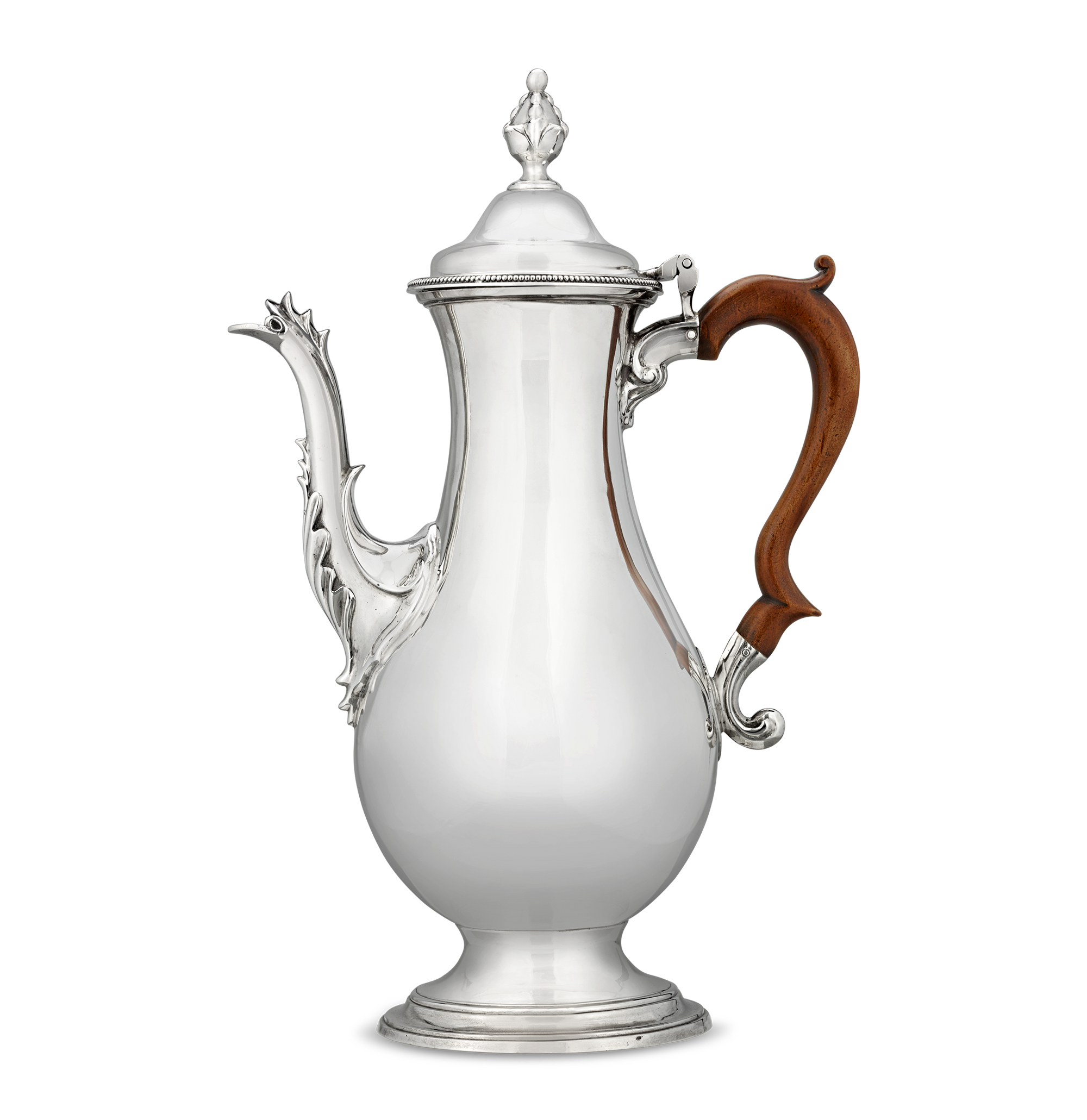 Georgian Silver Coffee Pot by Hester Bateman