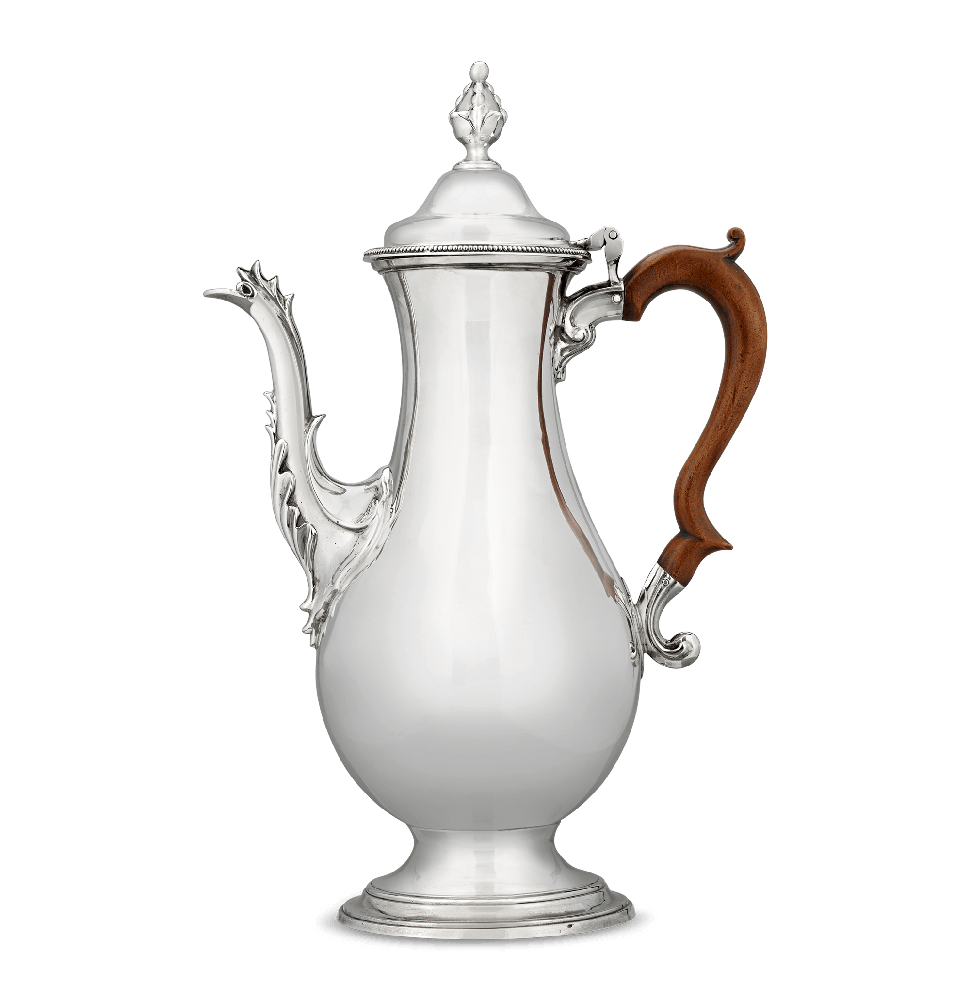 Georgian Silver Coffee Pot by Hester Bateman