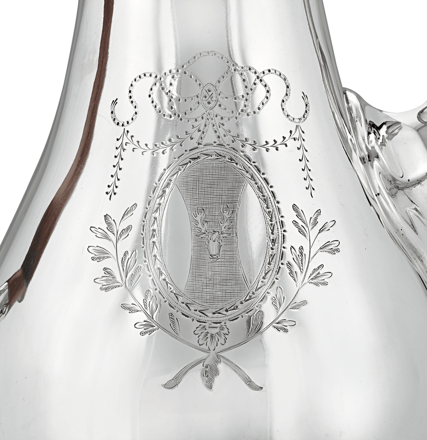 Georgian Silver Coffee Pot by Hester Bateman