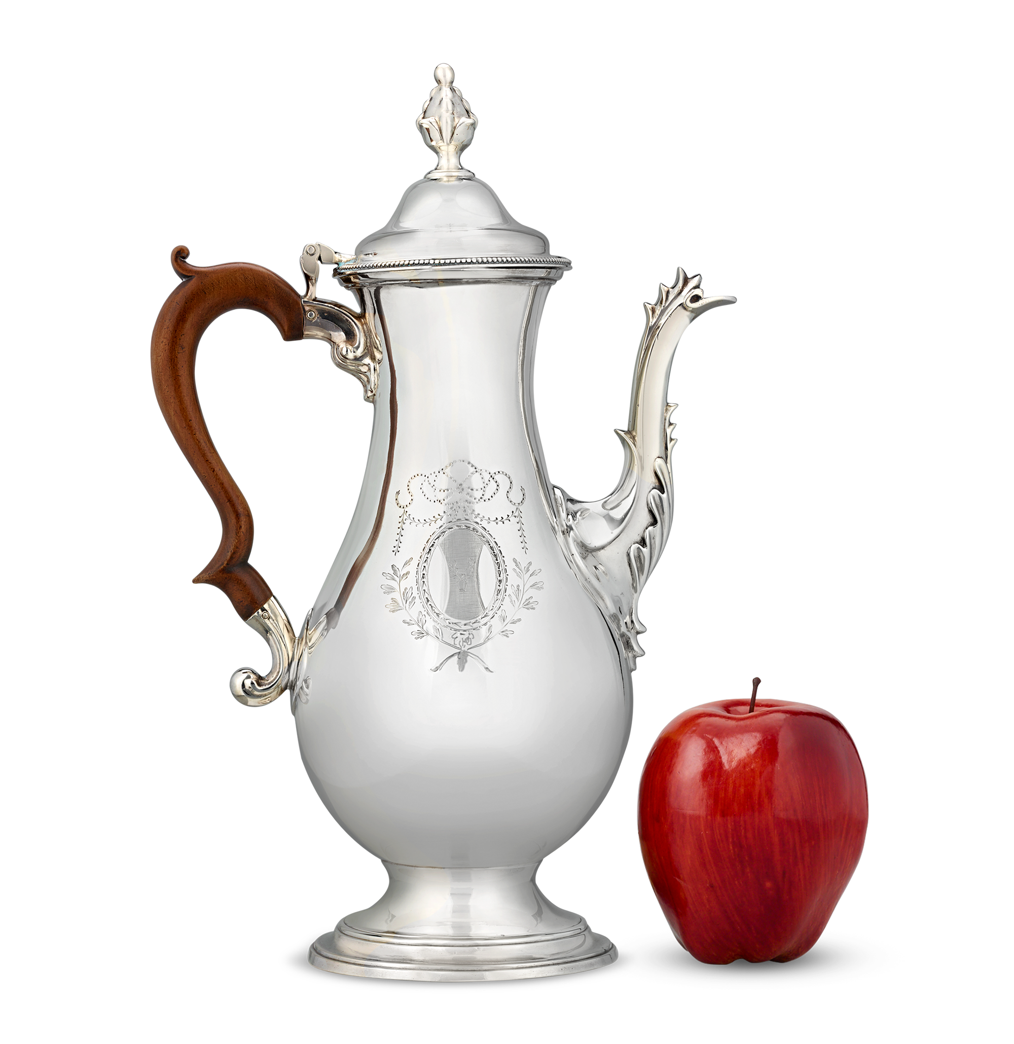 Georgian Silver Coffee Pot by Hester Bateman