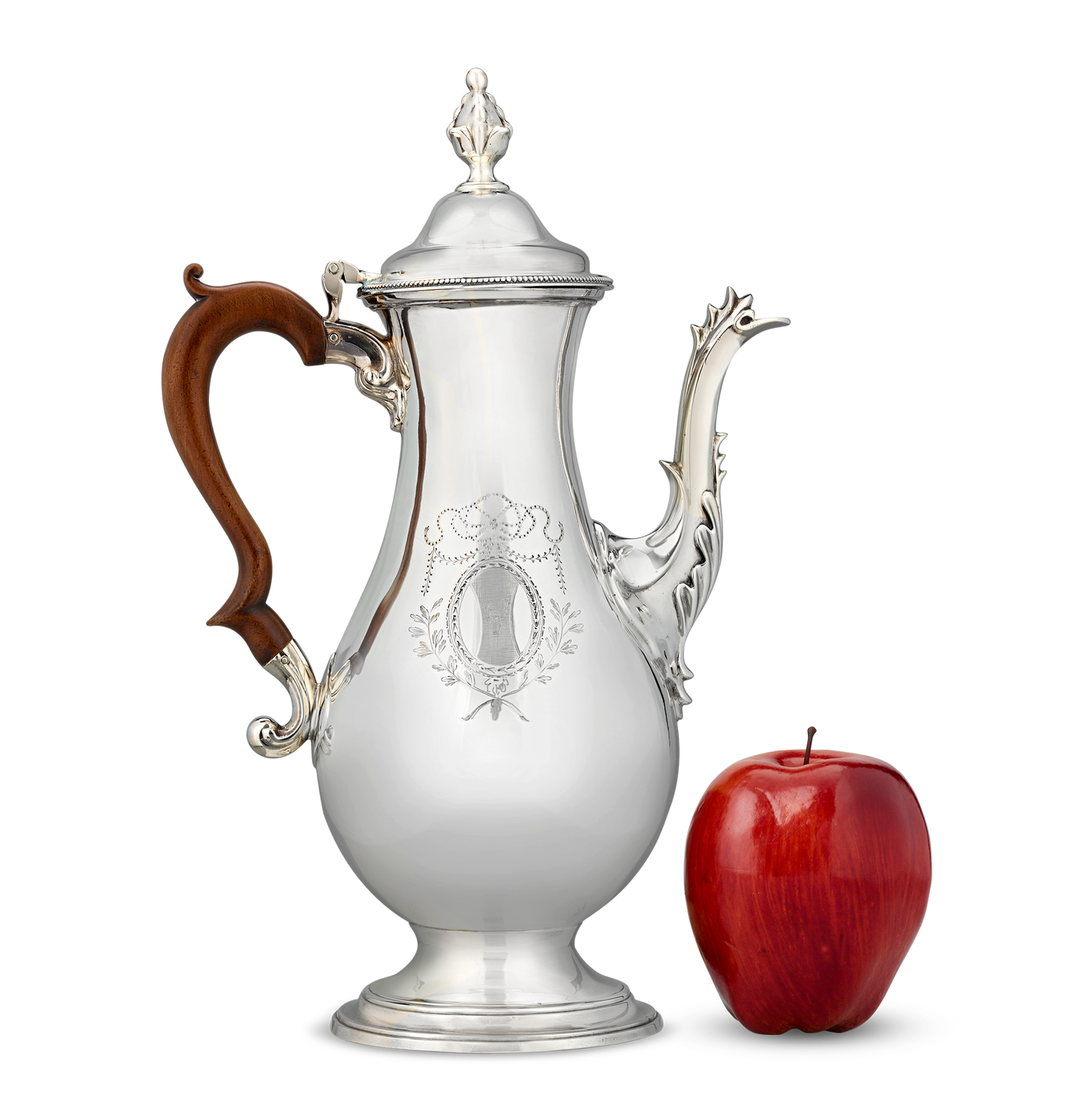 Georgian Silver Coffee Pot by Hester Bateman