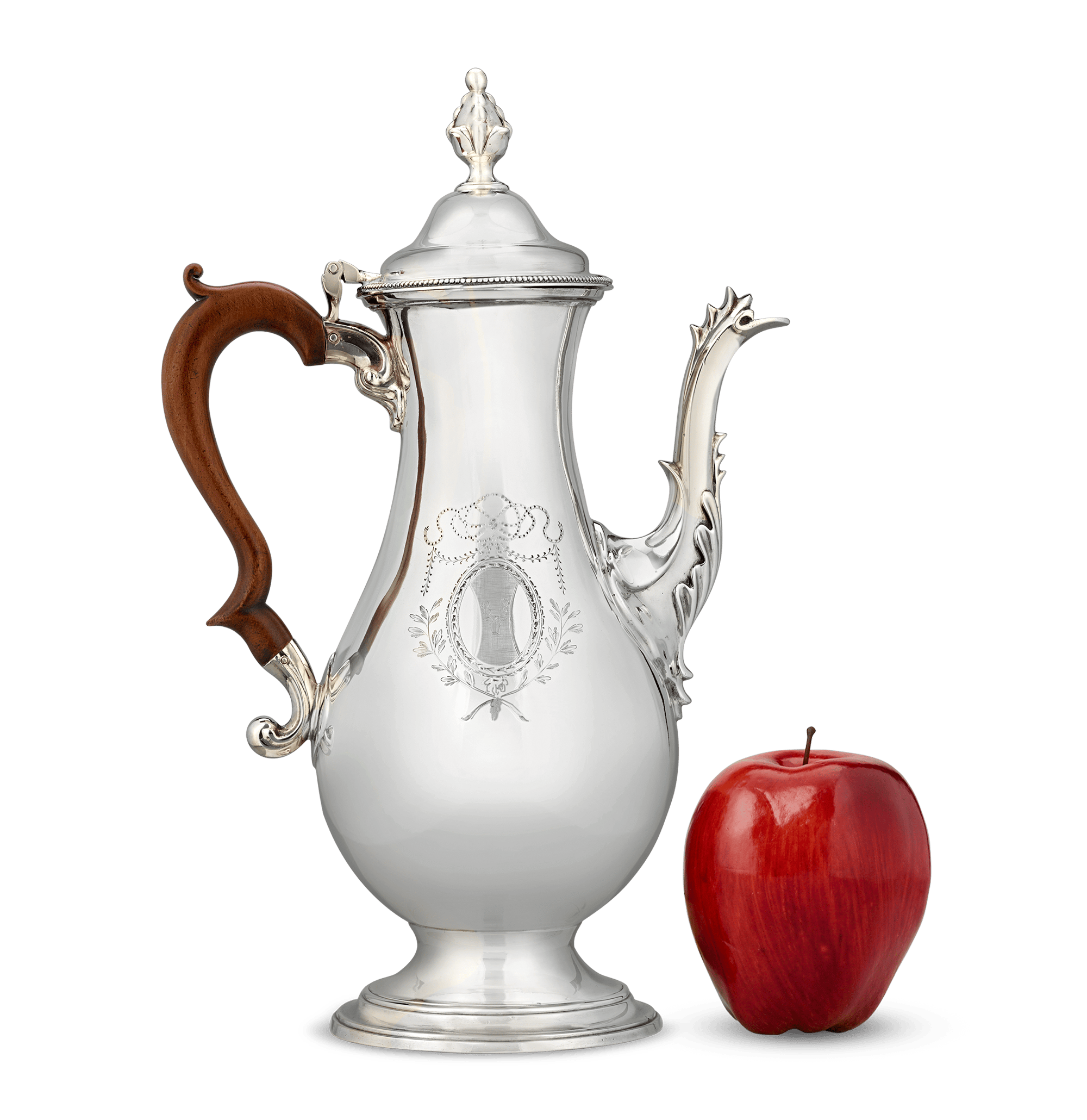 Georgian Silver Coffee Pot by Hester Bateman