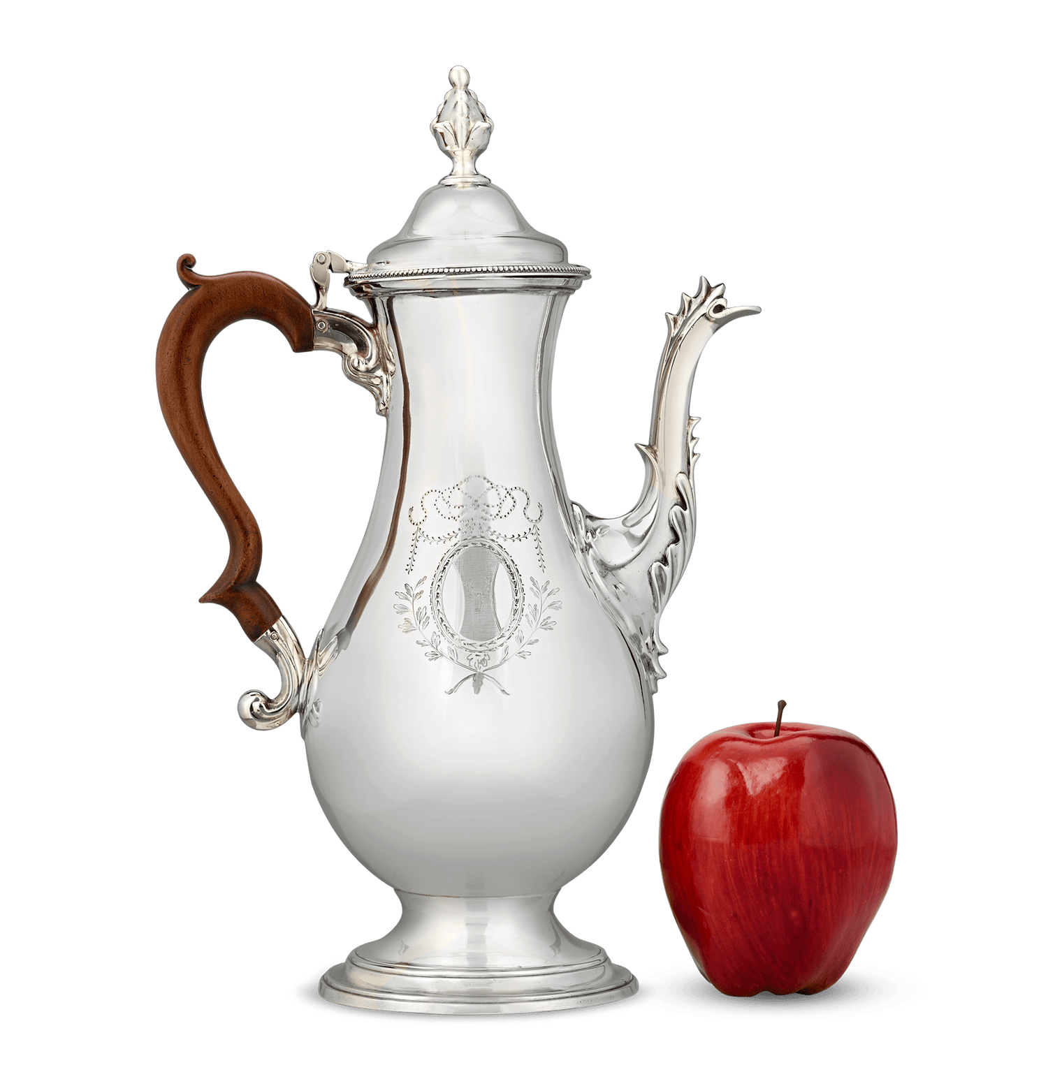 Georgian Silver Coffee Pot by Hester Bateman