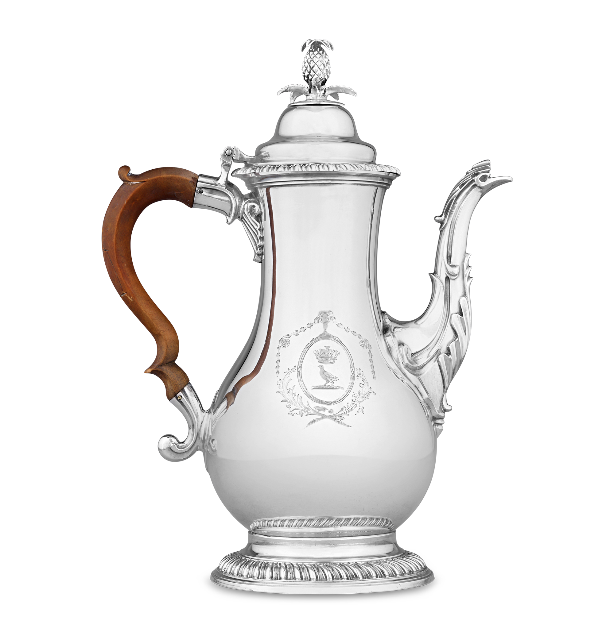 Georgian Silver Chocolate Pot by John Scofield