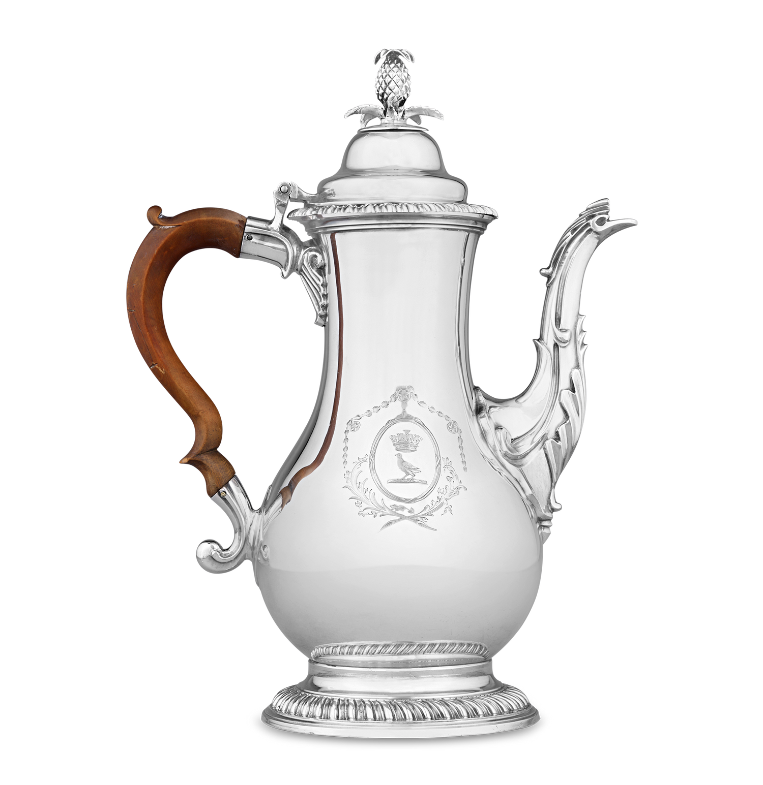 Georgian Silver Chocolate Pot by John Scofield