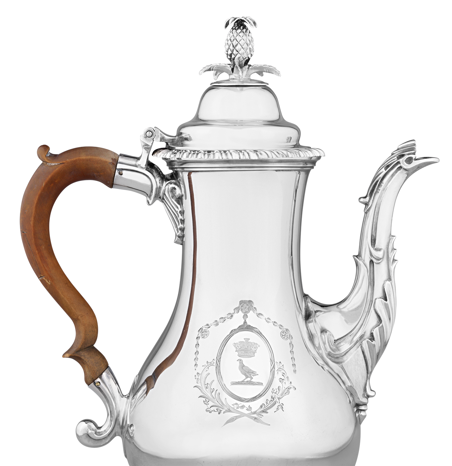 Georgian Silver Chocolate Pot by John Scofield