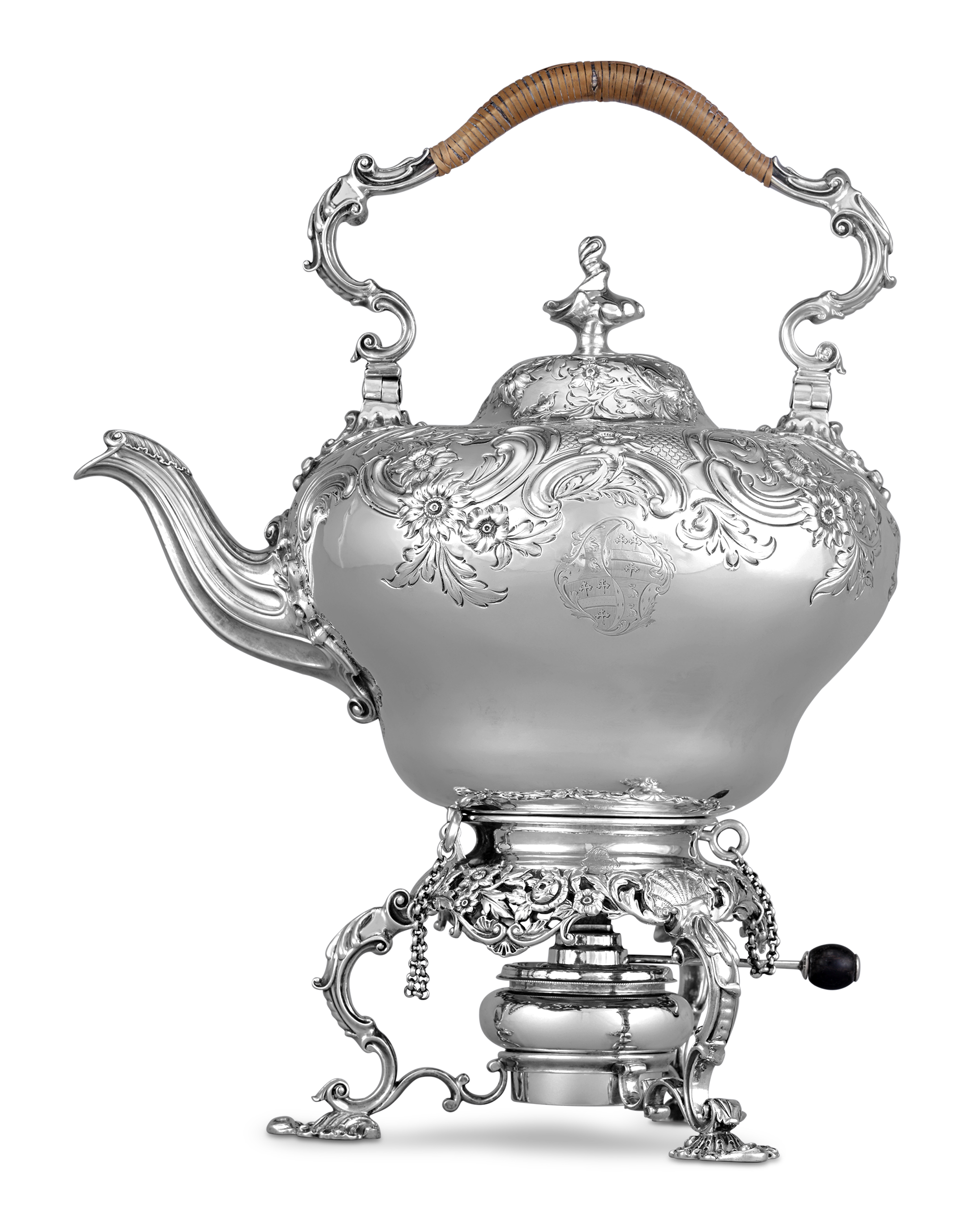 Silver Hot Water Kettle by Paul Storr