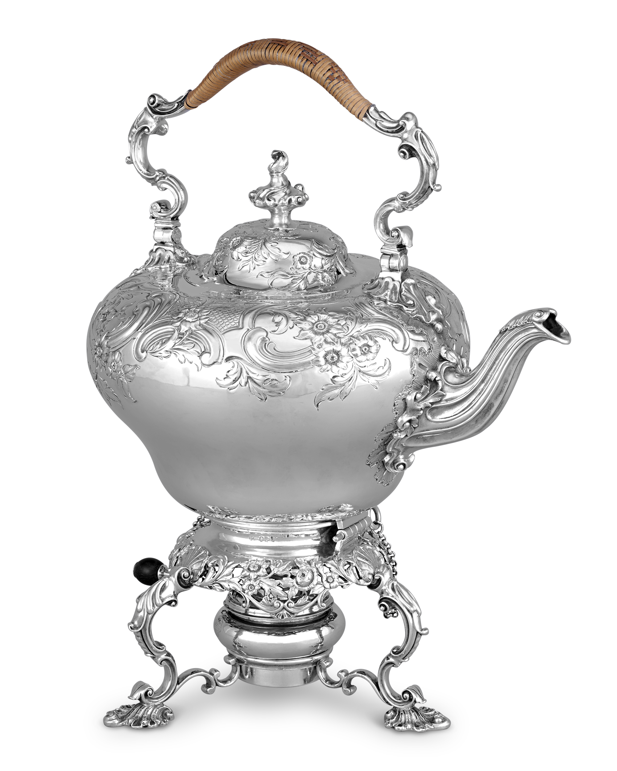 Silver Hot Water Kettle by Paul Storr