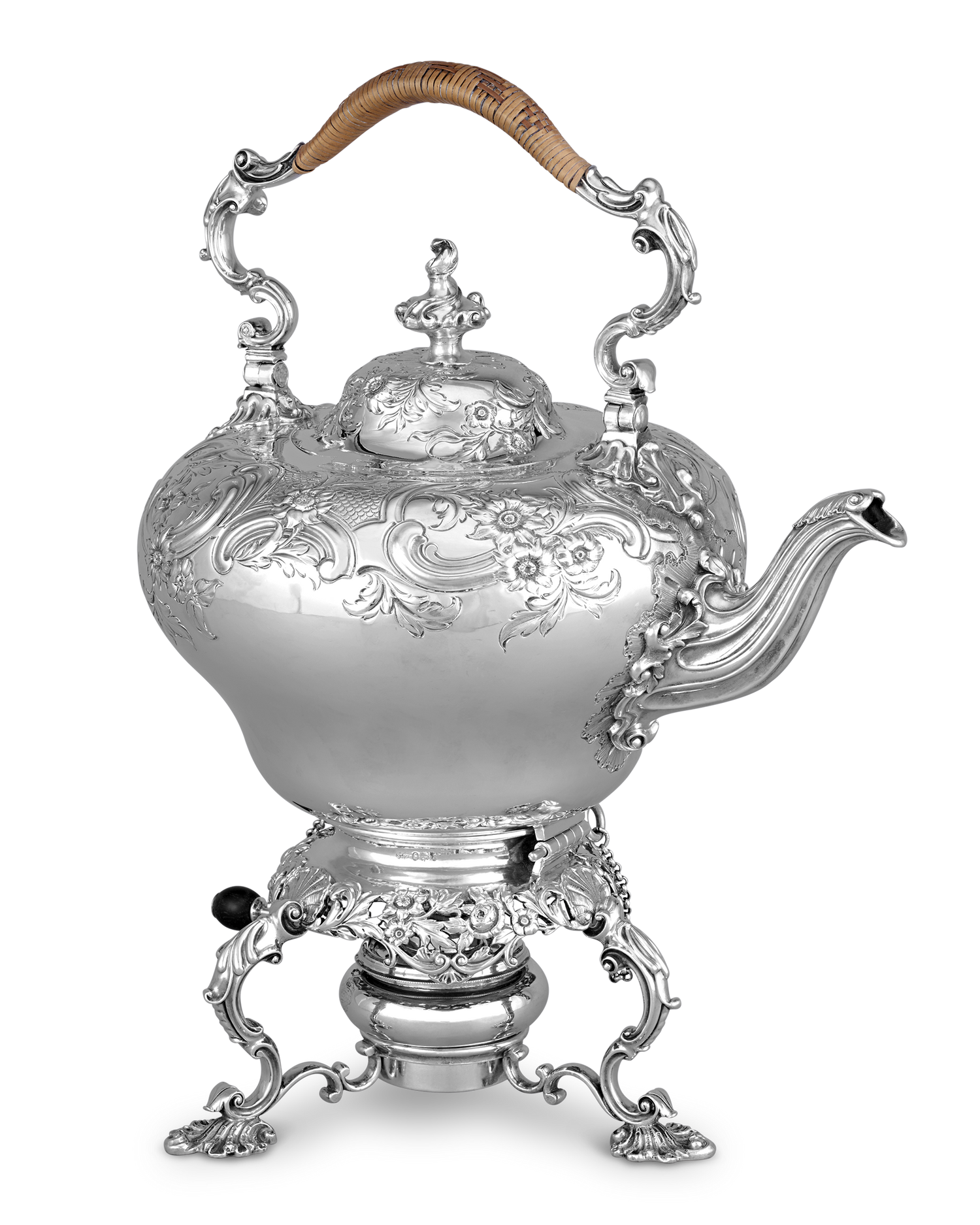 Silver Hot Water Kettle by Paul Storr