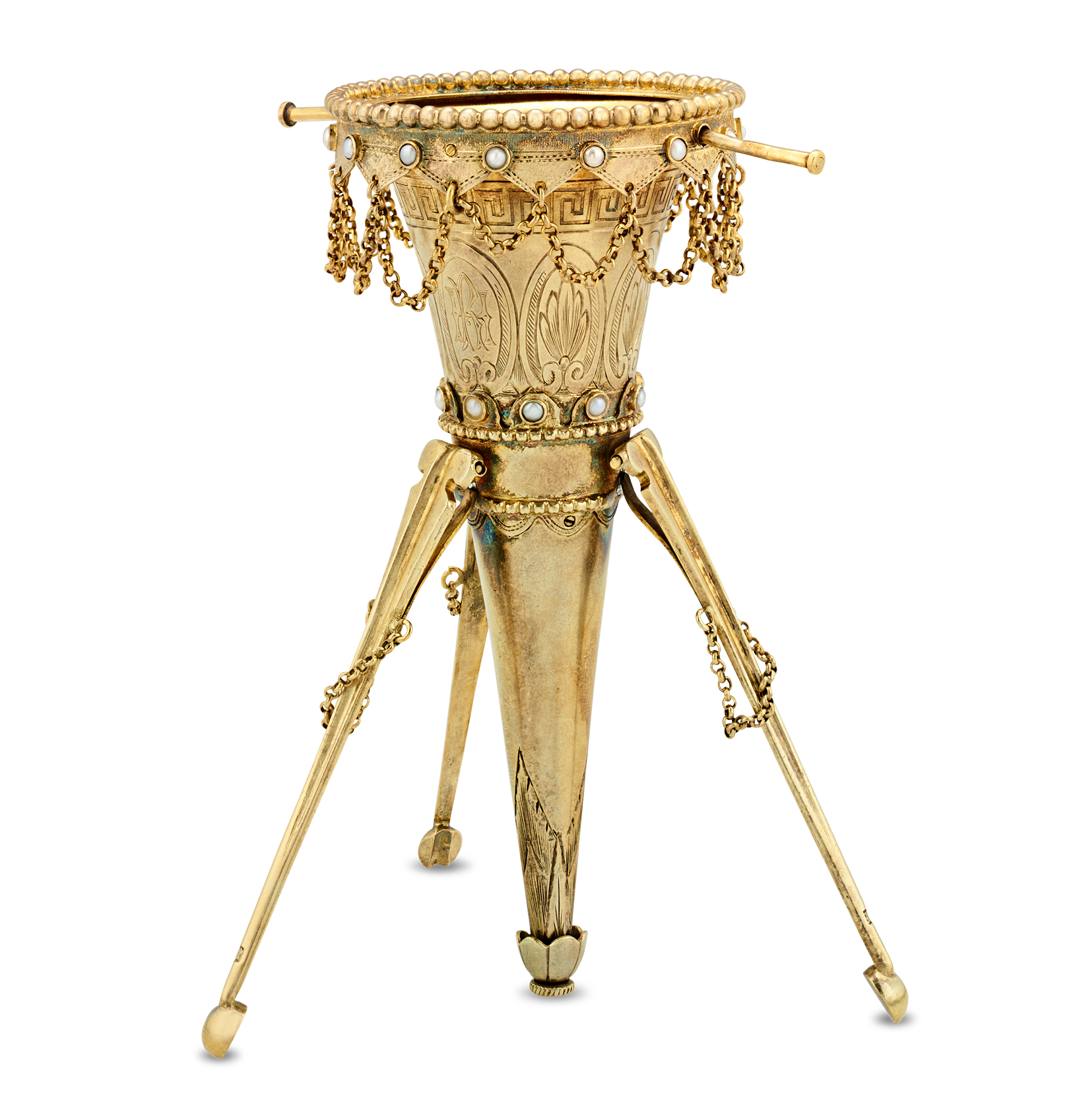 Victorian Gilt Posey Holder by Alexander MacRae