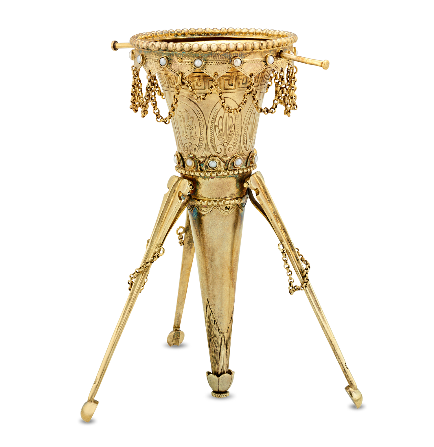 Victorian Gilt Posey Holder by Alexander MacRae