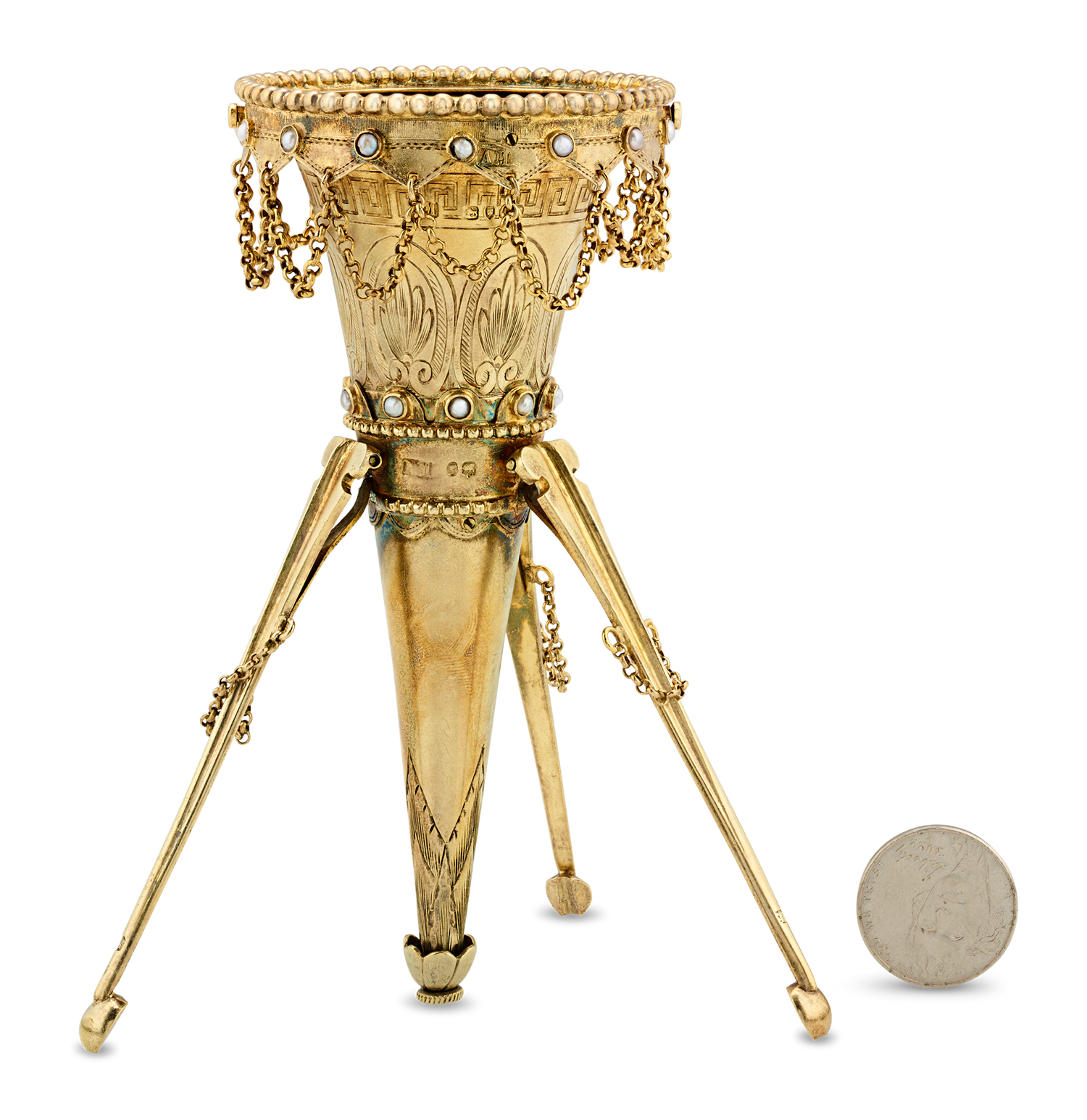 Victorian Gilt Posey Holder by Alexander MacRae