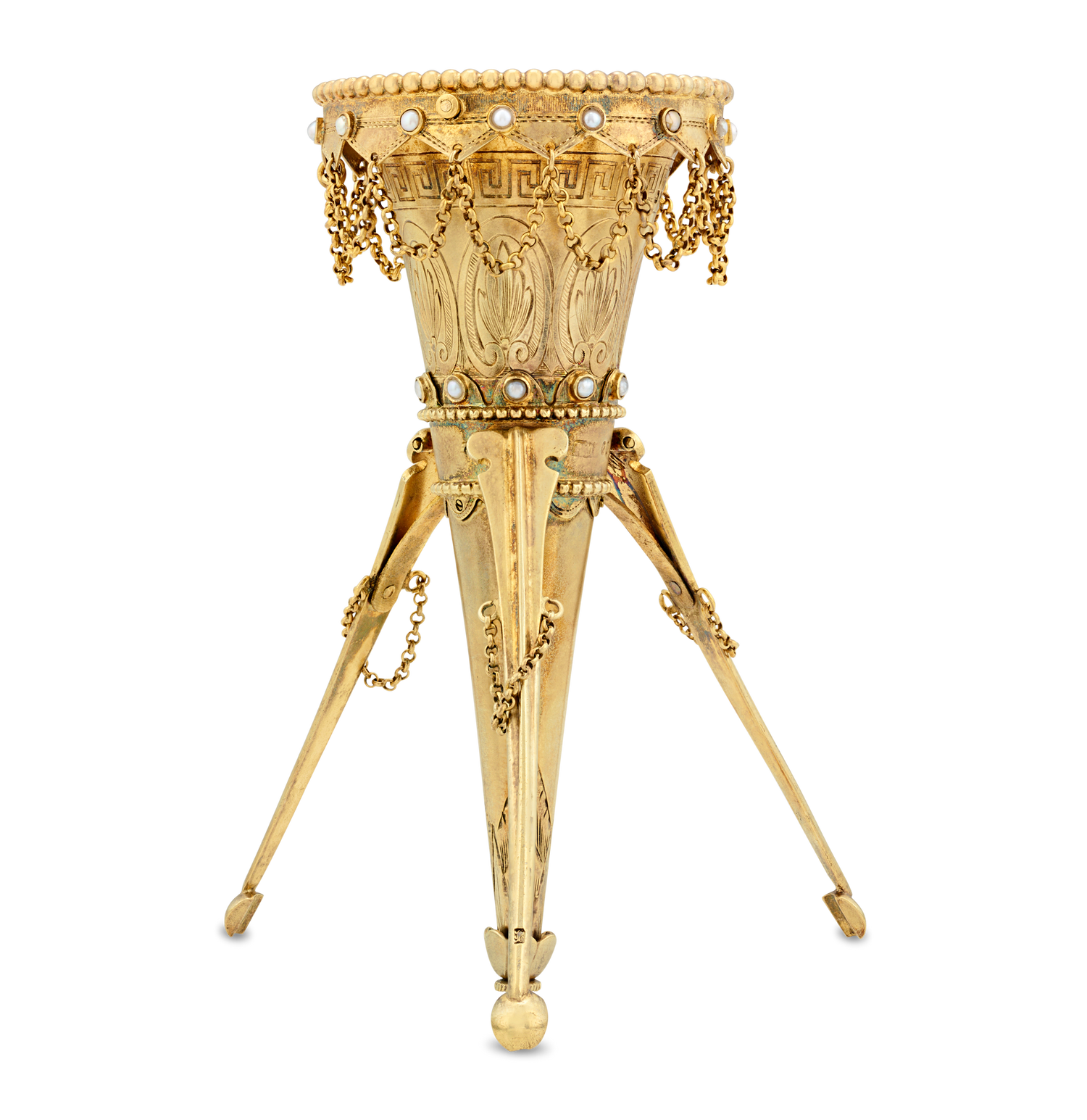 Victorian Gilt Posey Holder by Alexander MacRae