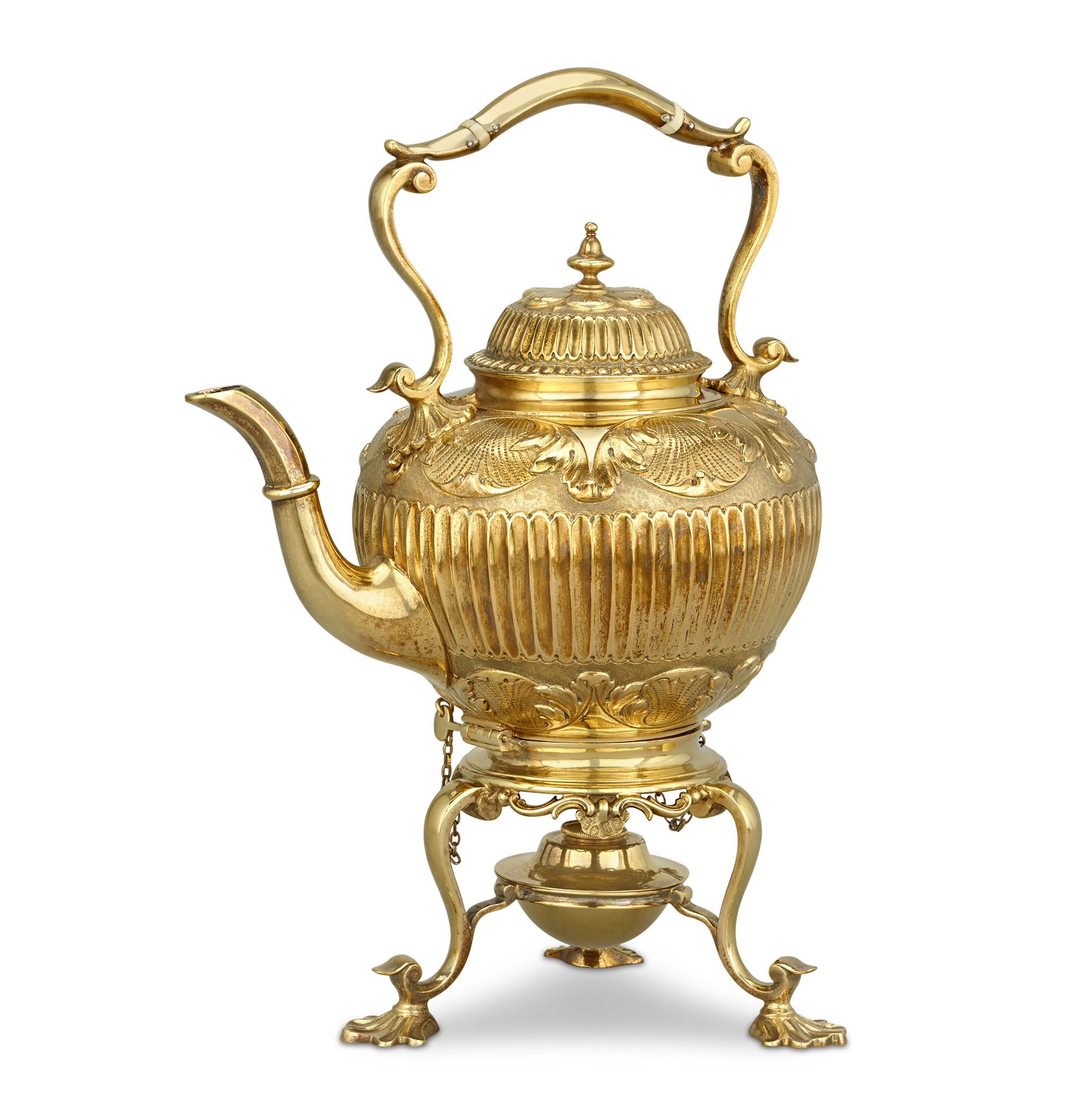 Victorian Silver Gilt Tea Set by Edward Barnard & Sons